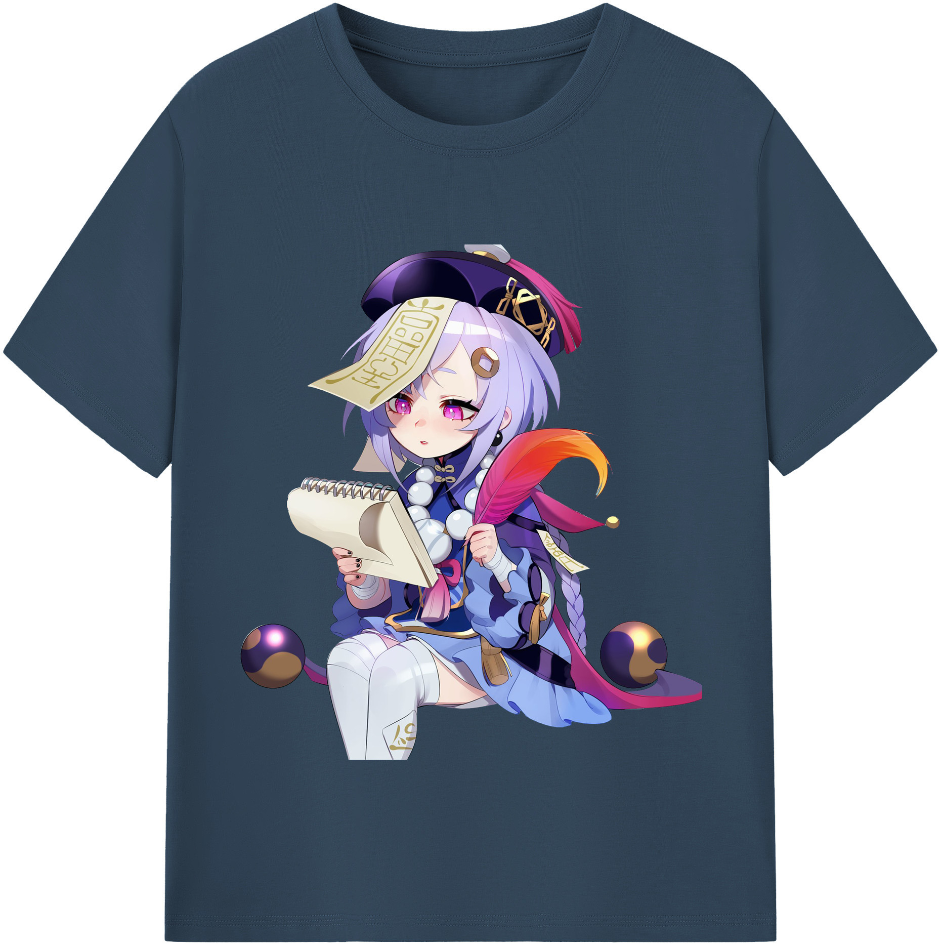 げんし神 七七 なな  genshin Nana 綿100％半袖Tシャツ（フロントプリント）