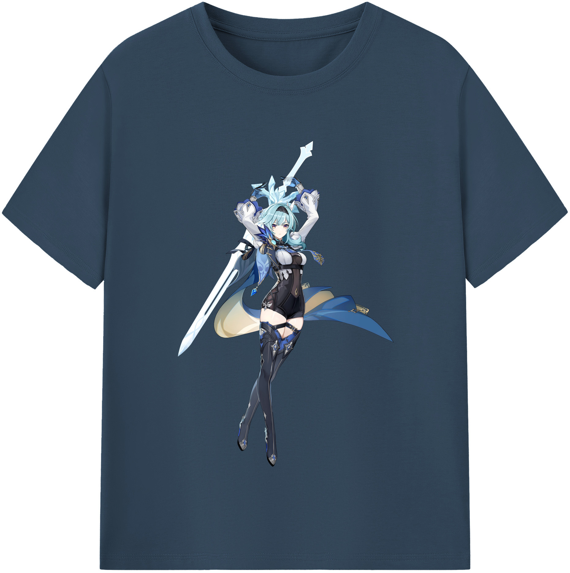 げんし神 优菈 ゆうら genshin Yūra 綿100％半袖Tシャツ（フロントプリント）