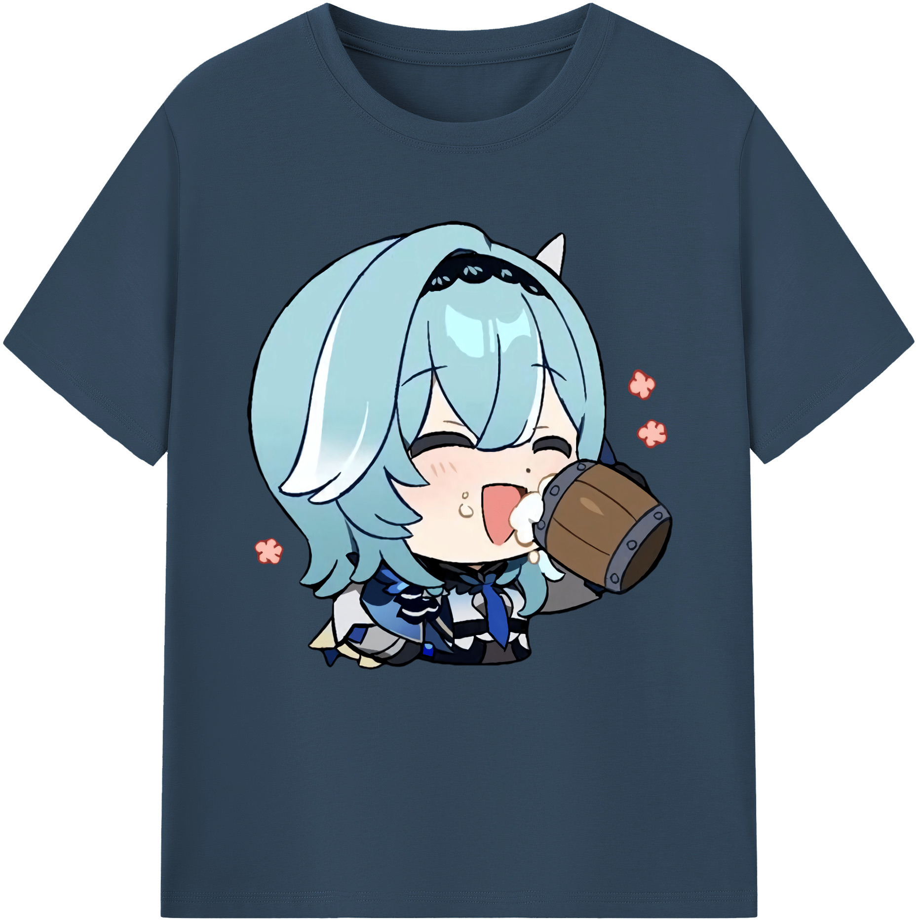 げんし神 优菈 ゆうら genshin Yūra 綿100％半袖Tシャツ（フロントプリント）