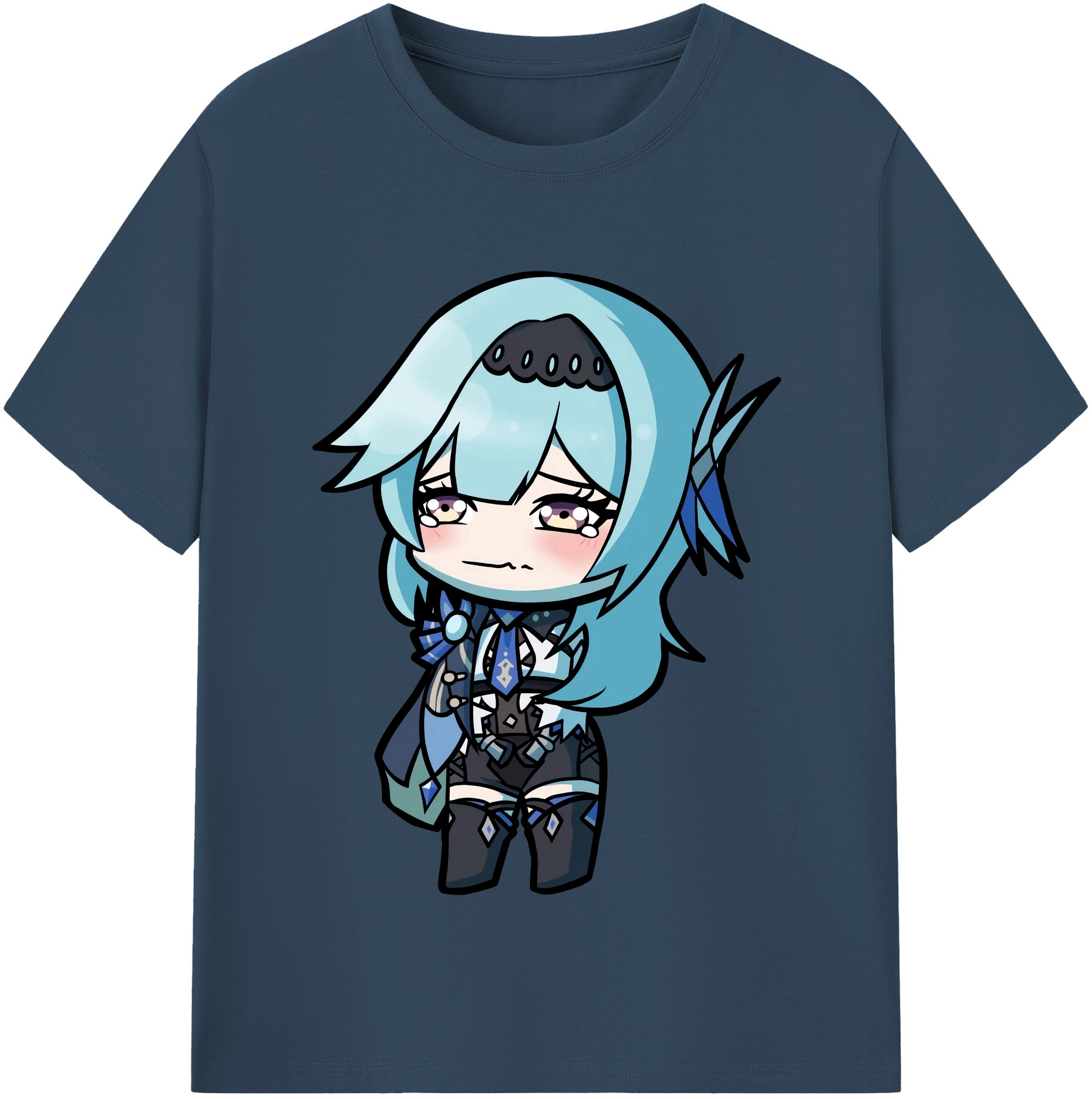 げんし神 优菈 ゆうら genshin Yūra 綿100％半袖Tシャツ（フロントプリント）