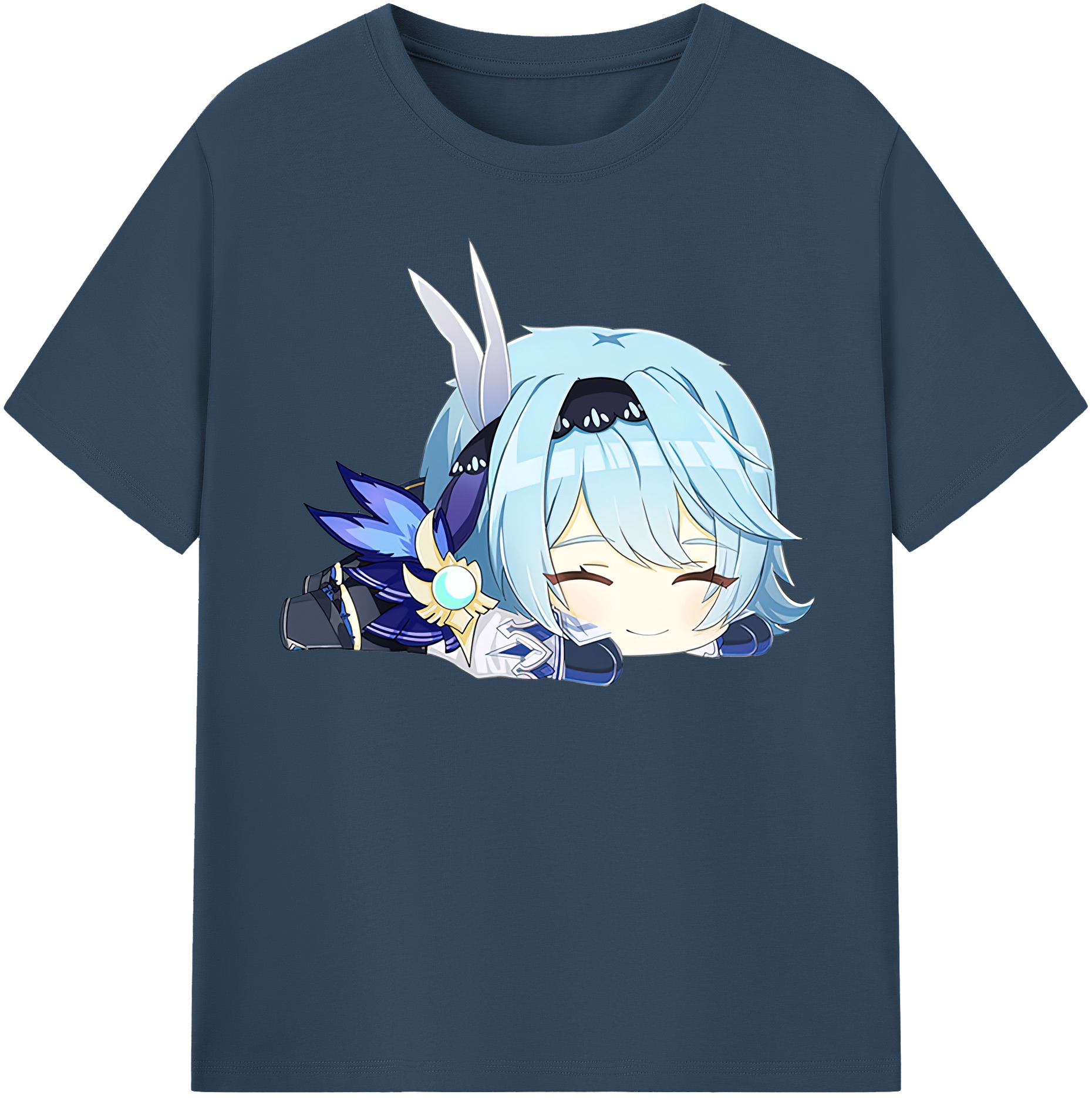 げんし神 优菈 ゆうら genshin Yūra 綿100％半袖Tシャツ（フロントプリント）