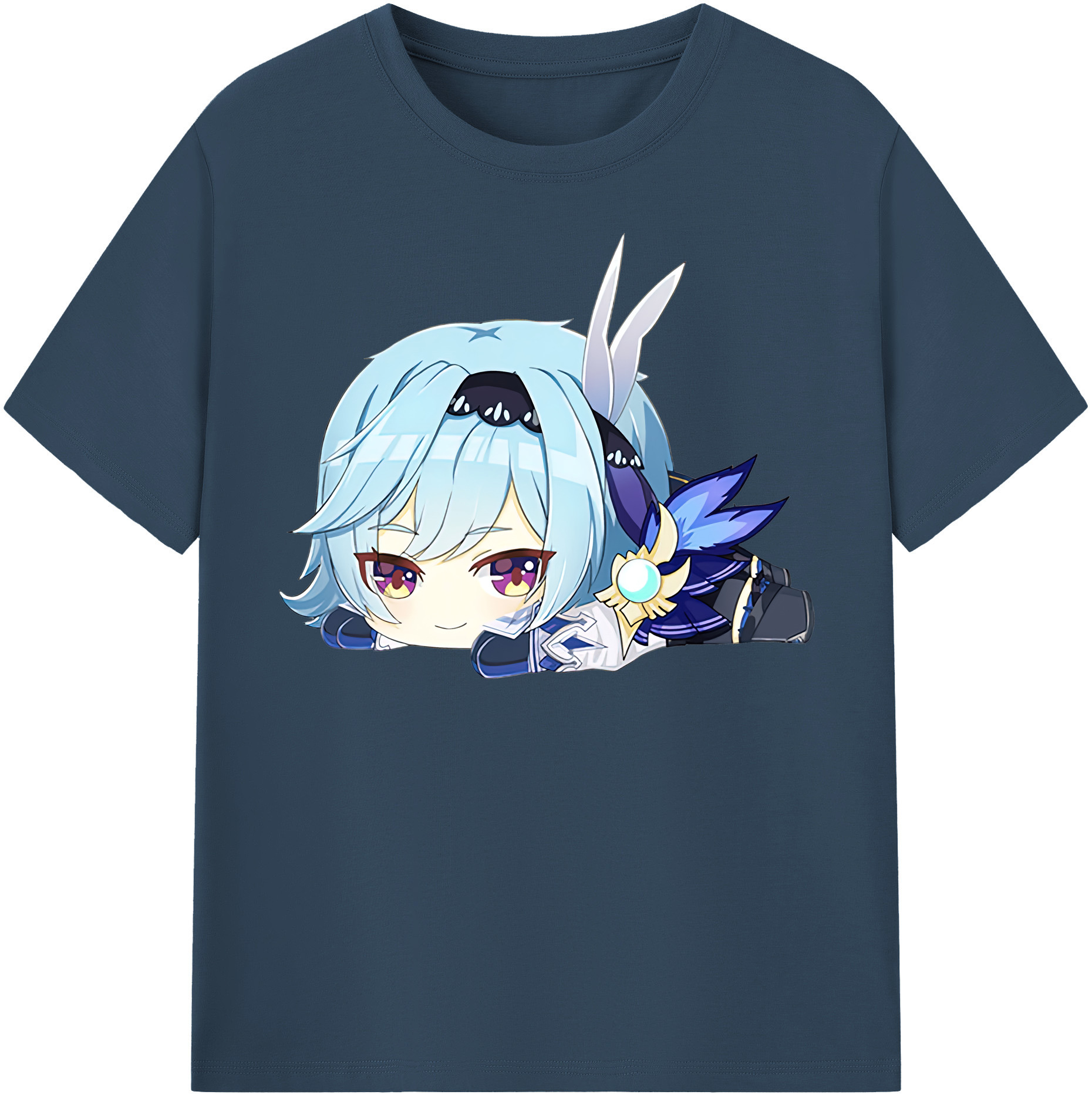 げんし神 优菈 ゆうら genshin Yūra 綿100％半袖Tシャツ（フロントプリント）