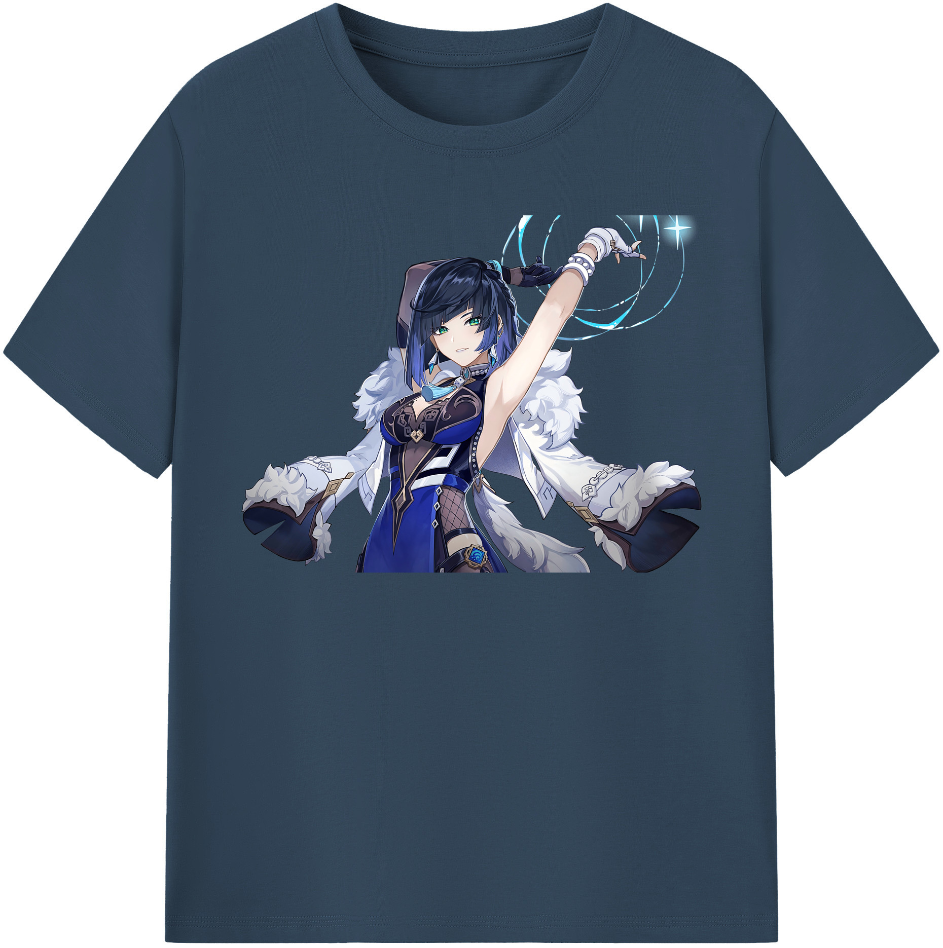 げんし神 夜兰 やらん genshin Yaran 綿100％半袖Tシャツ（フロントプリント）
