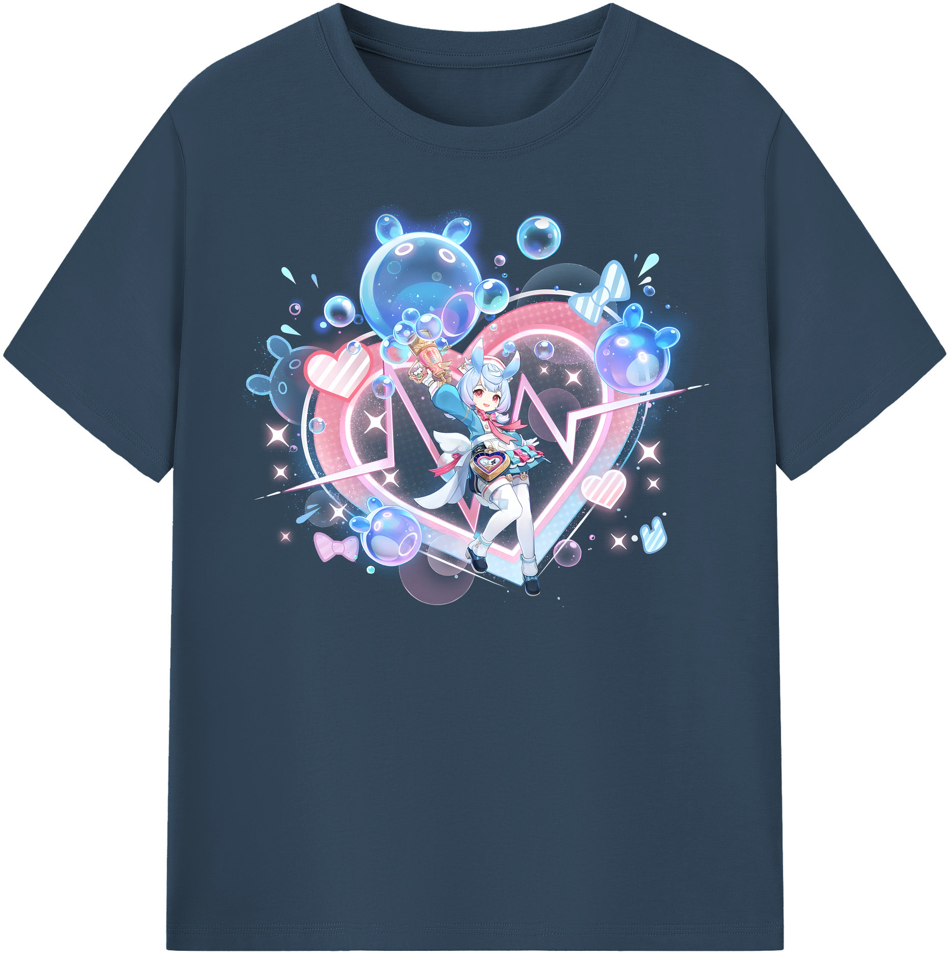げんし神 シゲウィン genshin Shigewin 綿100％半袖Tシャツ（フロントプリント）