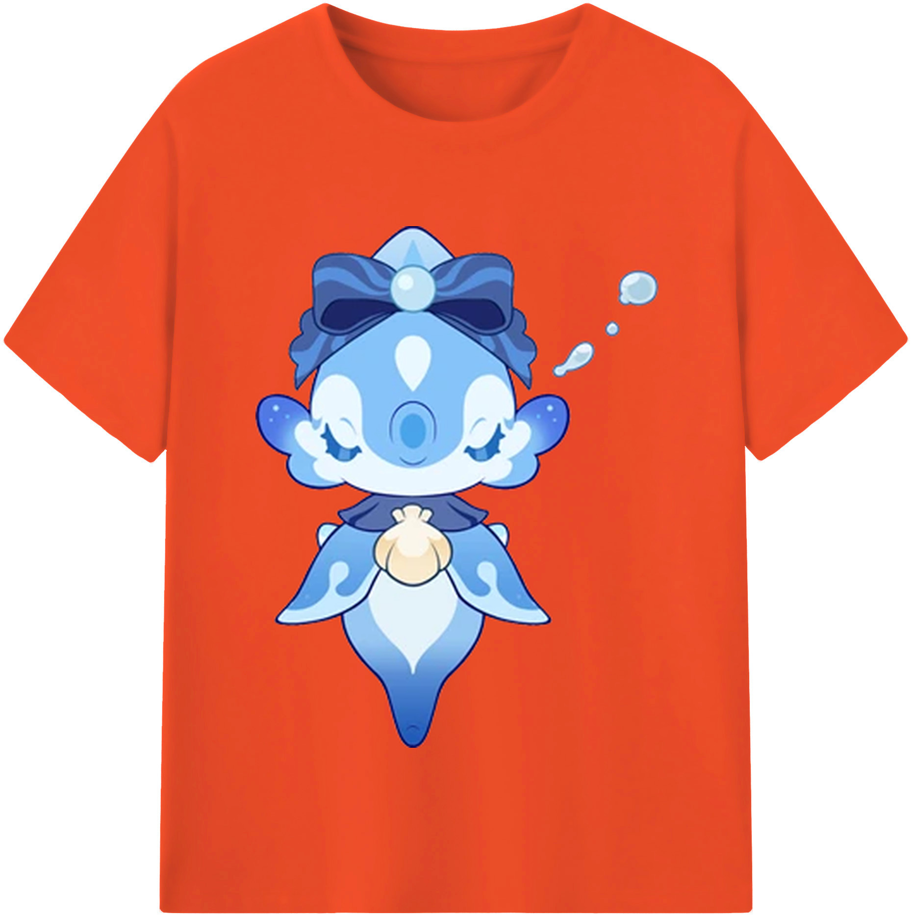 げんし神 フリーナ genshin Furina 綿100％半袖Tシャツ（フロントプリント）