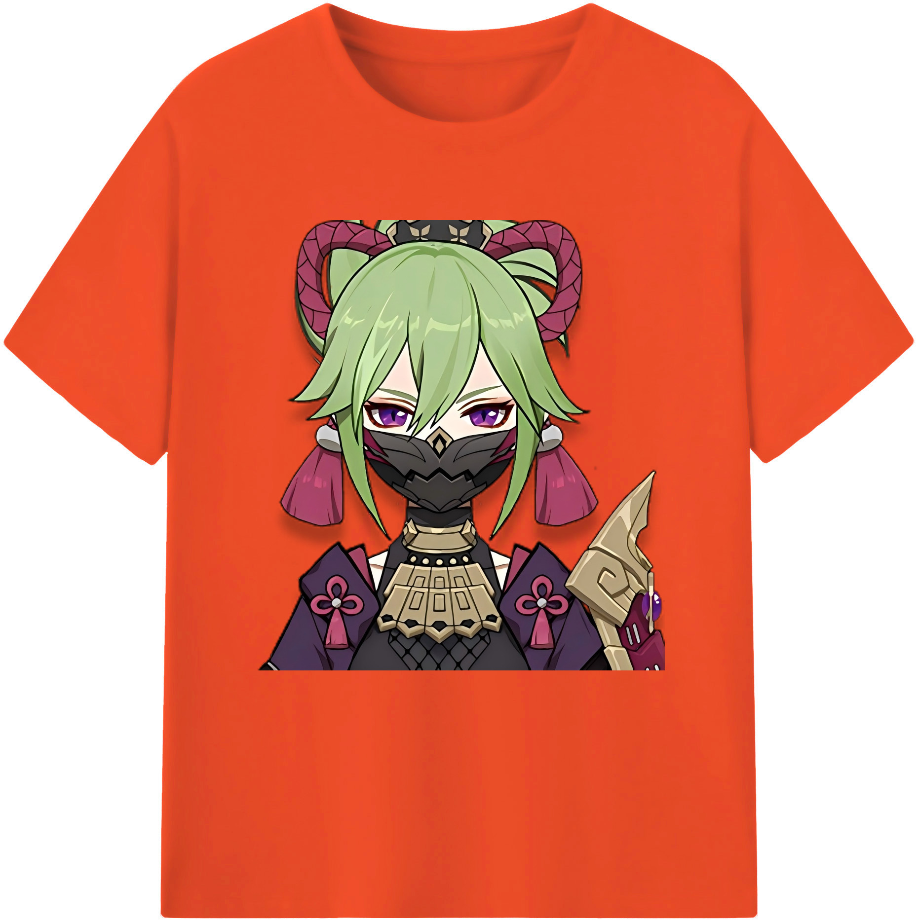 げんし神  久岐忍 くき しのぶ genshin Kuki Shinobu 綿100％半袖Tシャツ（フロントプリント）