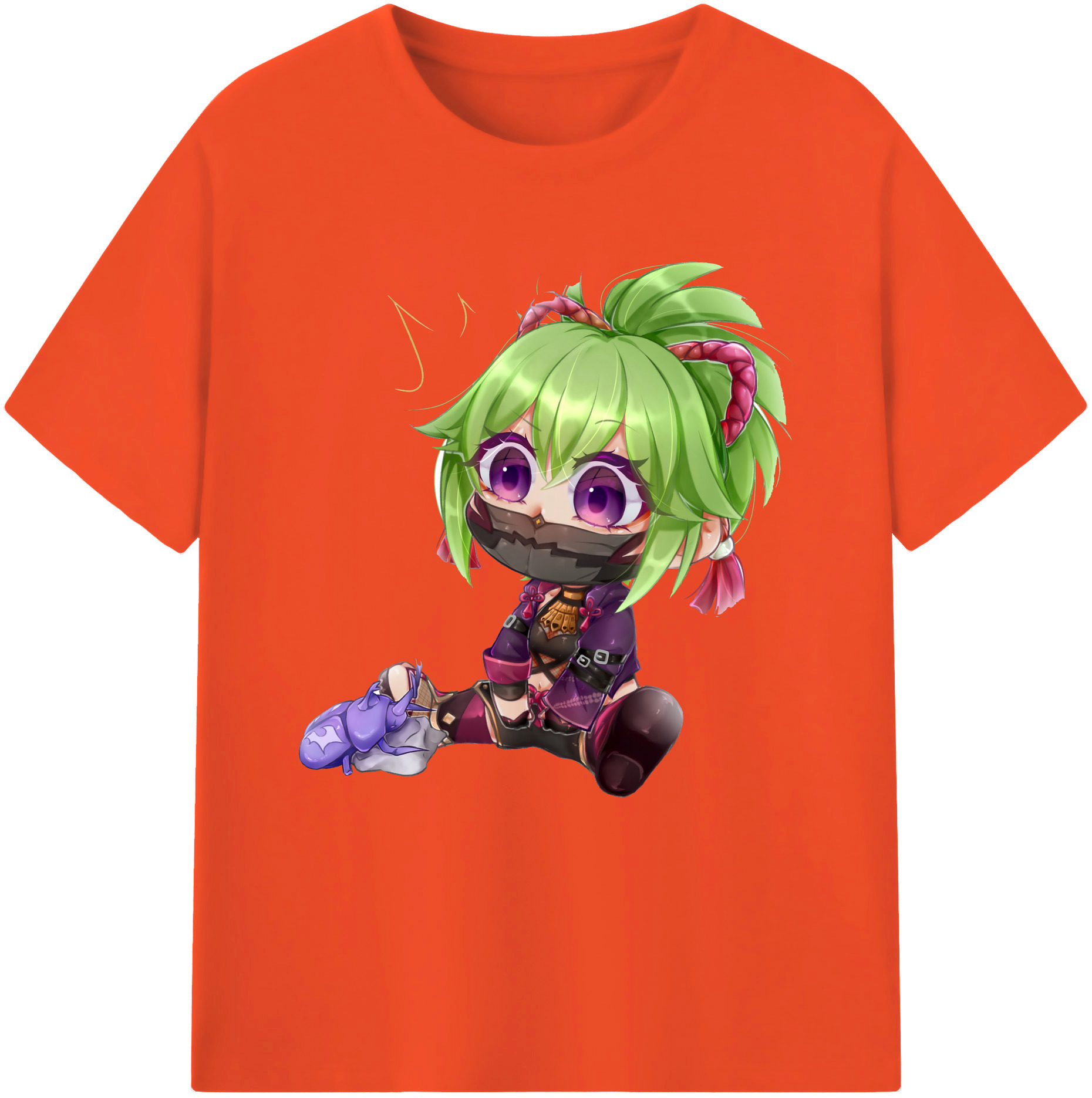 げんし神  久岐忍 くき しのぶ genshin Kuki Shinobu 綿100％半袖Tシャツ（フロントプリント）
