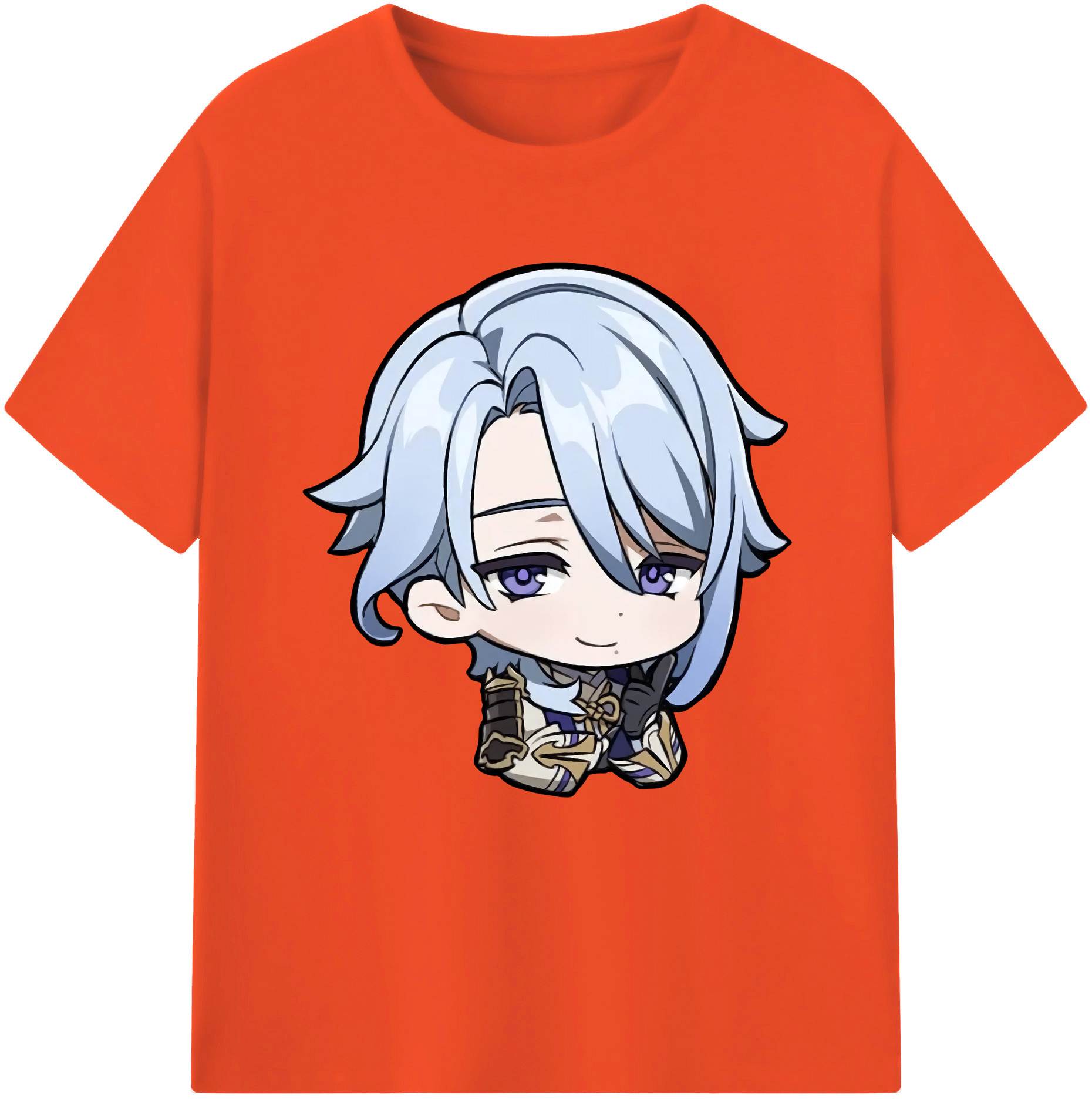 げんし神 神里綾人 かみさとあやと genshin Kamisato Ayato 綿100％半袖Tシャツ（フロントプリント）