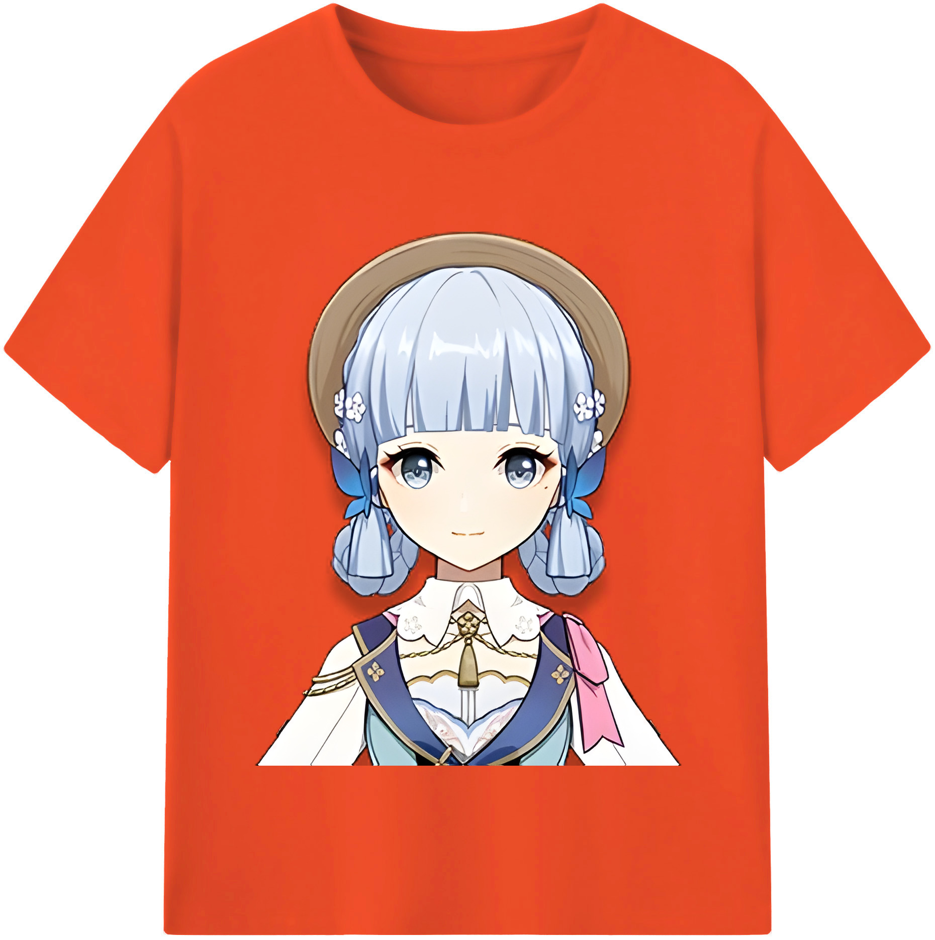 げんし神 神里綾華 神宮寺レン genshin Kamimiya Ren 綿100％半袖Tシャツ（フロントプリント）