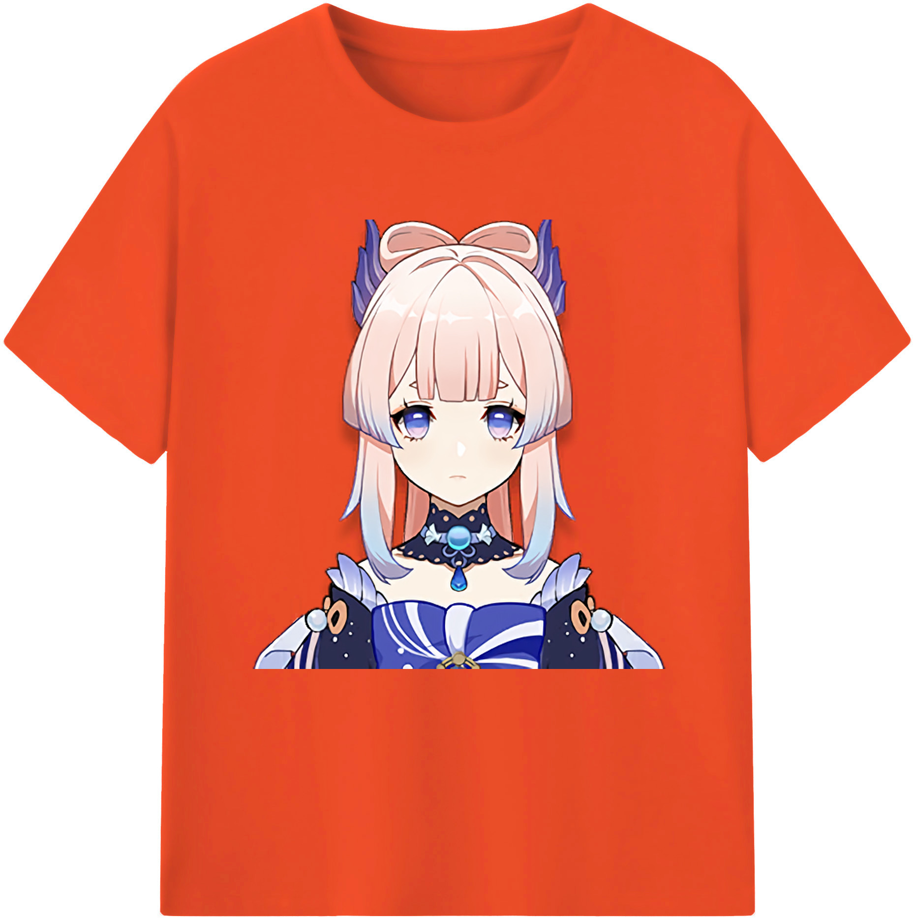 げんし神 珊瑚宮心海 サンゴノミヤ・ココミ genshin Sangonomiya Kokomi 綿100％半袖Tシャツ（フロントプリント）