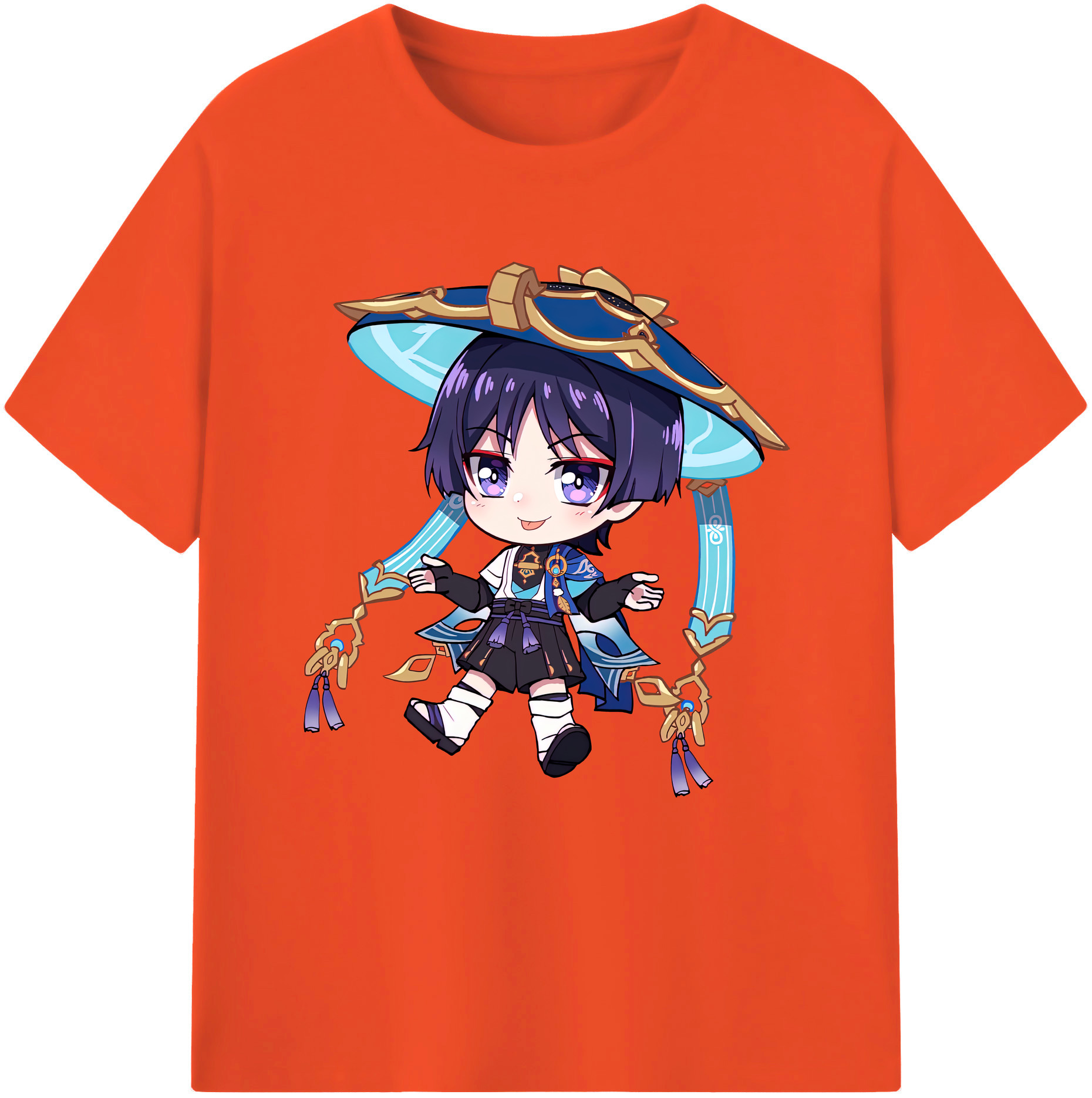 げんし神 さんペい genshin Sanpei 綿100％半袖Tシャツ（フロントプリント）