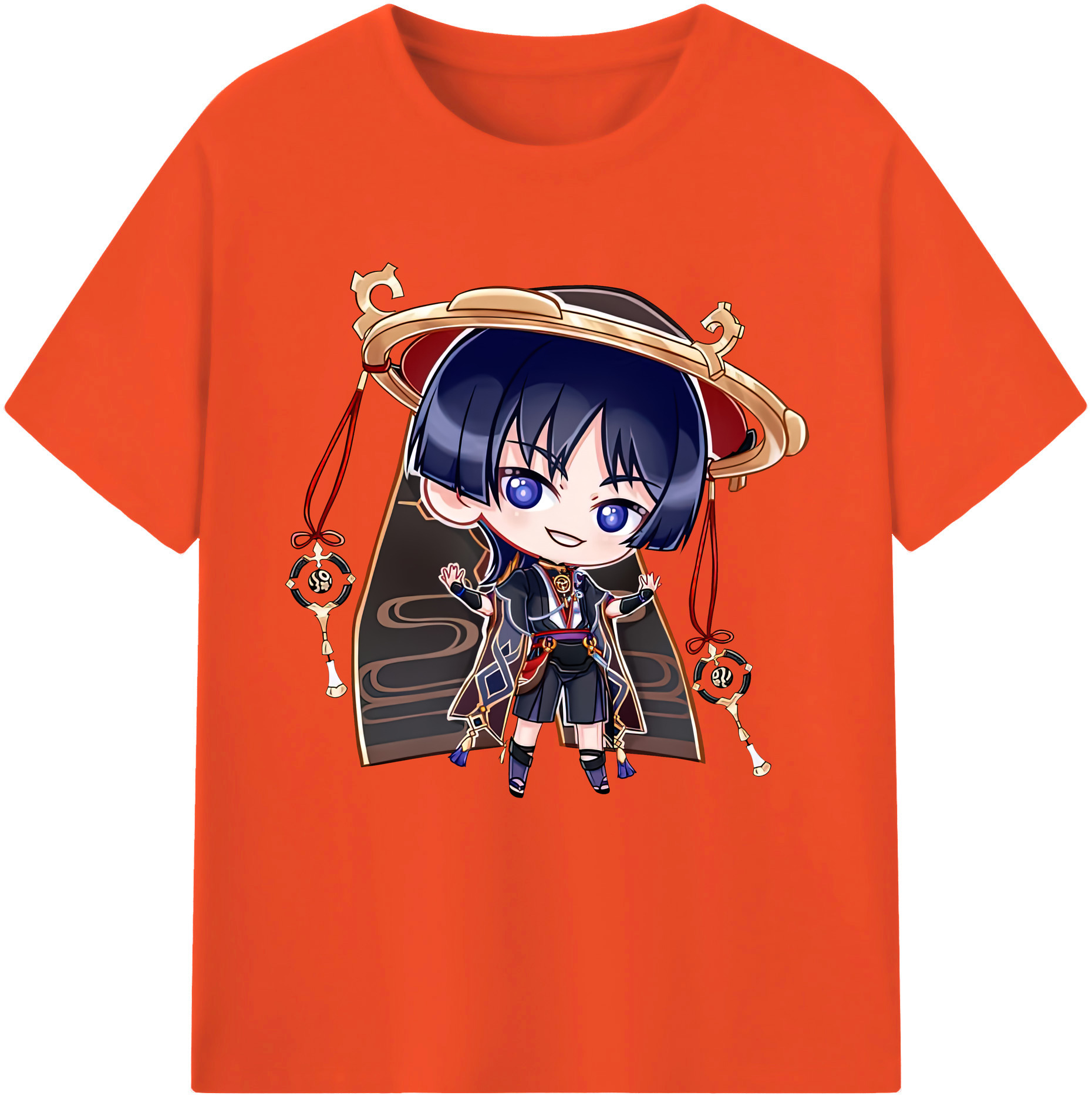 げんし神 さんペい genshin Sanpei 綿100％半袖Tシャツ（フロントプリント）