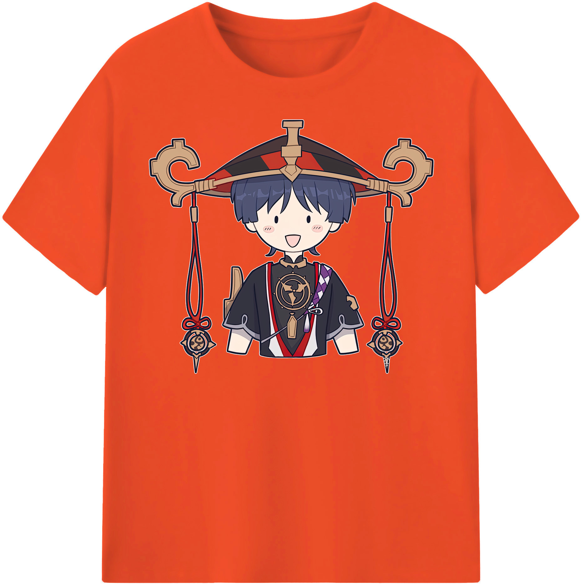 げんし神 さんペい genshin Sanpei 綿100％半袖Tシャツ（フロントプリント）