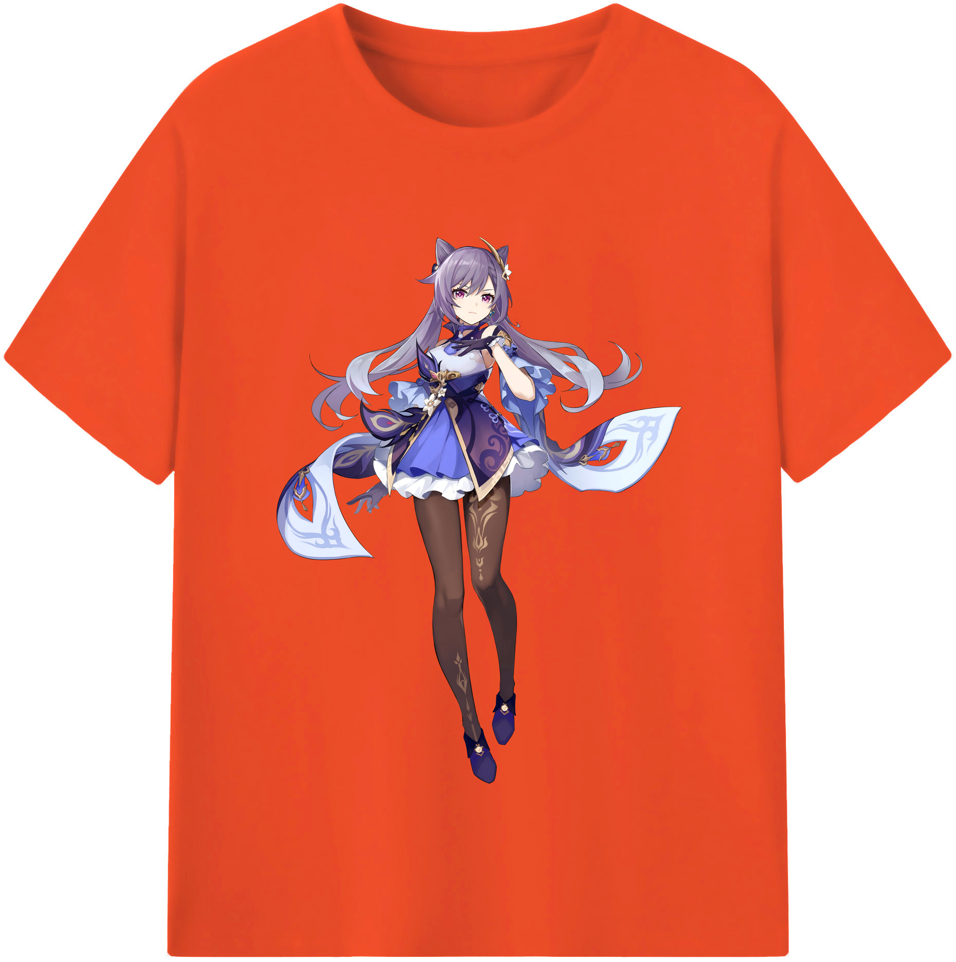 げんし神 刻晴 こくせい genshin Kokusei 綿100％半袖Tシャツ（フロントプリント）