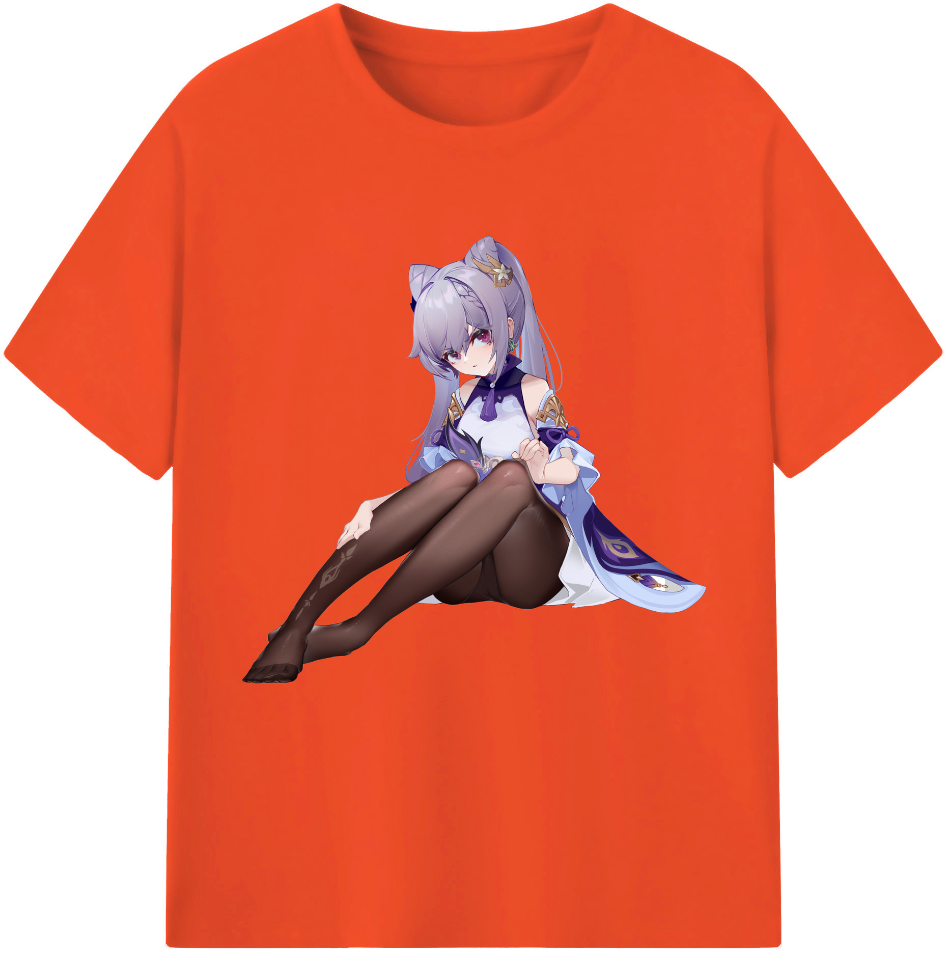 げんし神 刻晴 こくせい genshin Kokusei 綿100％半袖Tシャツ（フロントプリント）
