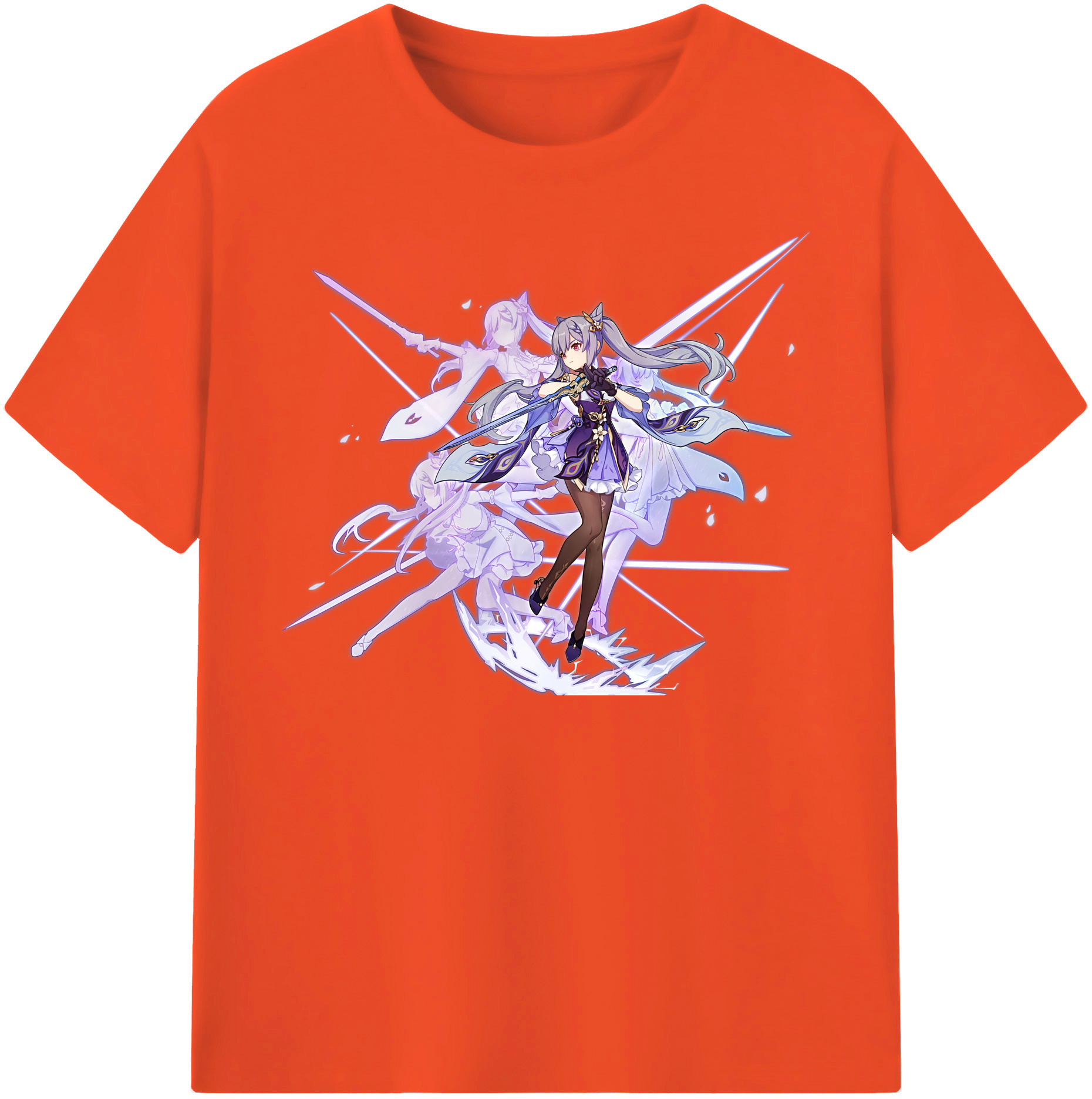 げんし神 刻晴 こくせい genshin Kokusei 綿100％半袖Tシャツ（フロントプリント）