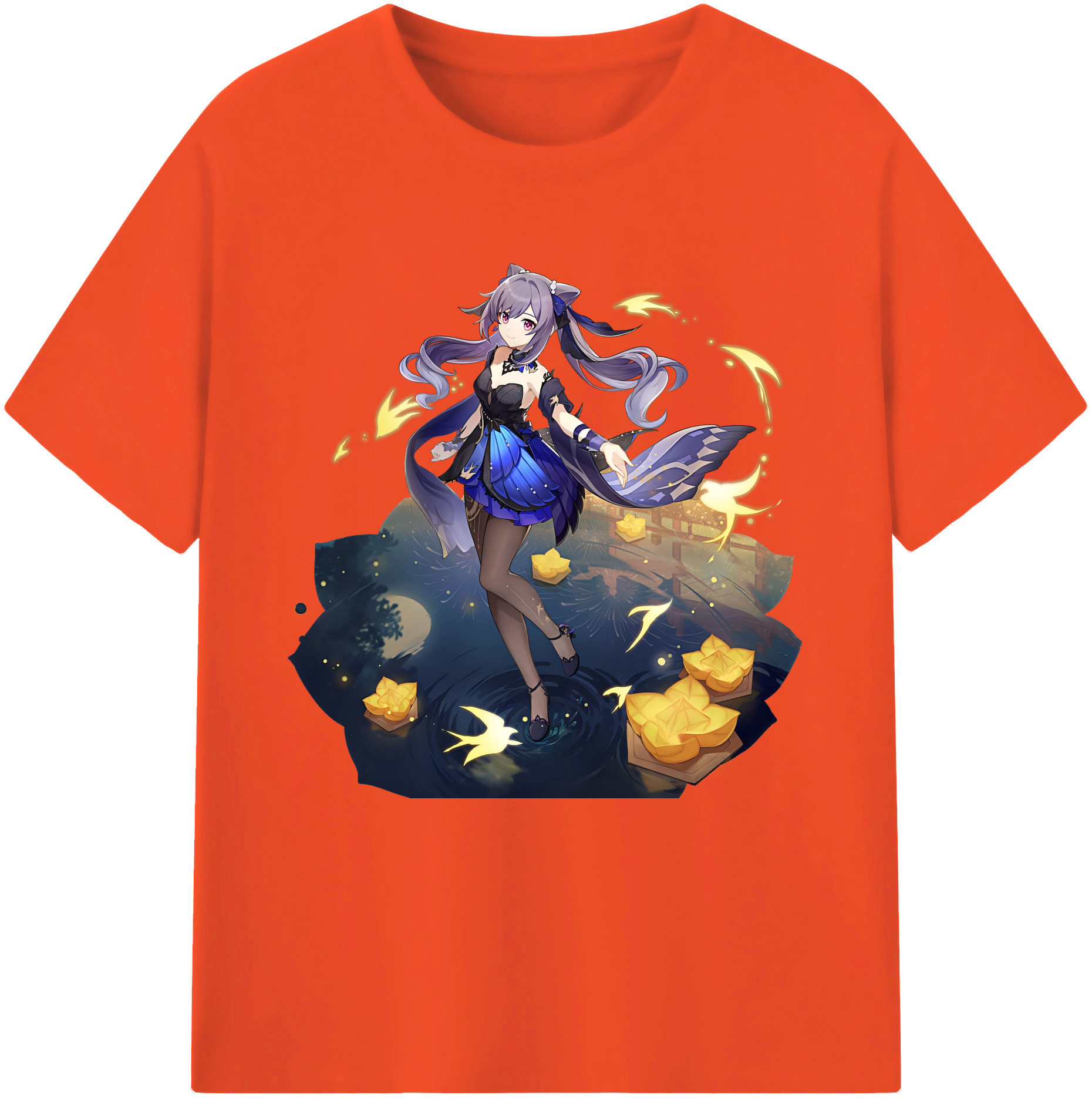 げんし神 刻晴 こくせい genshin Kokusei 綿100％半袖Tシャツ（フロントプリント）