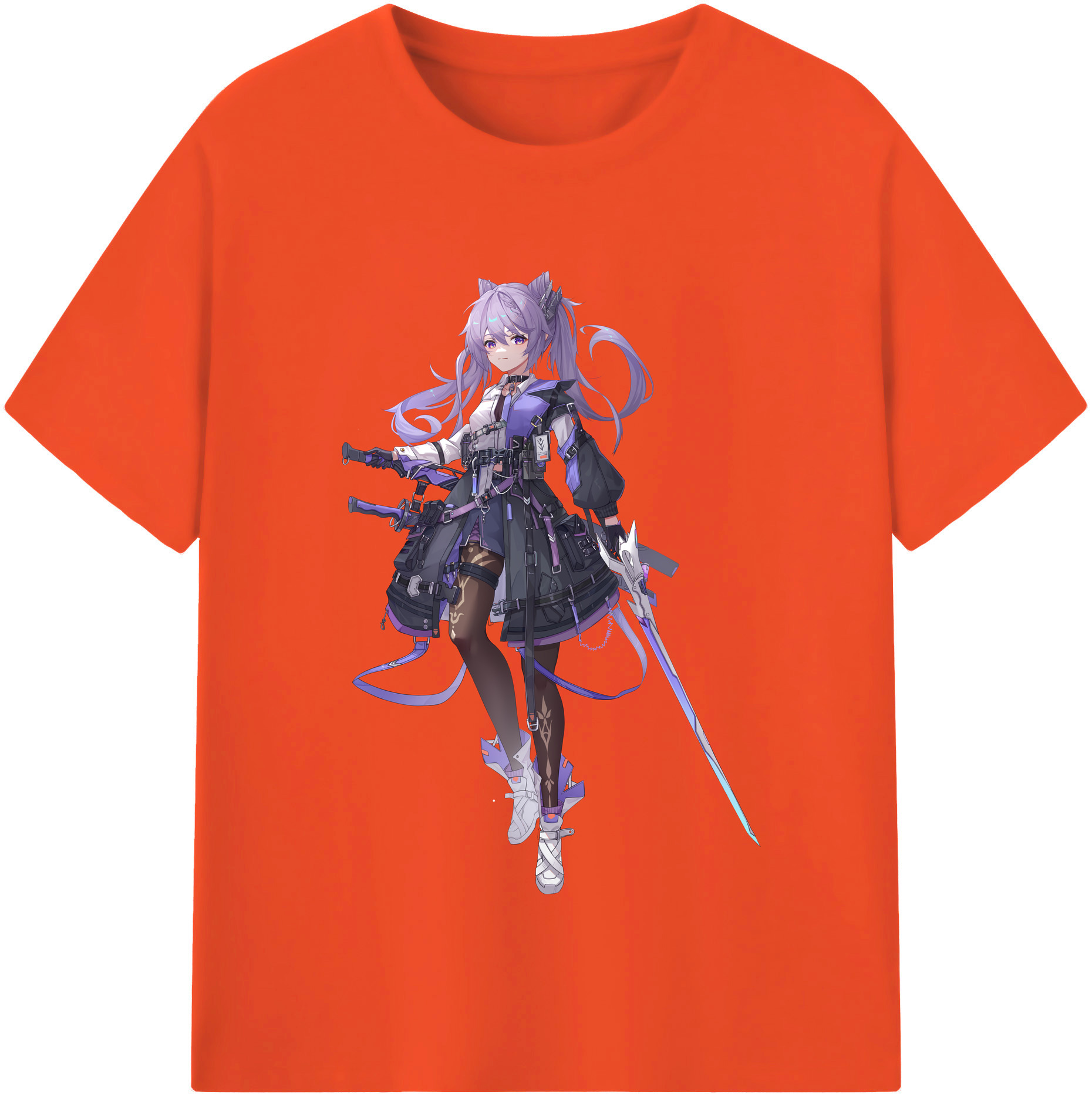 げんし神 刻晴 こくせい genshin Kokusei 綿100％半袖Tシャツ（フロントプリント）