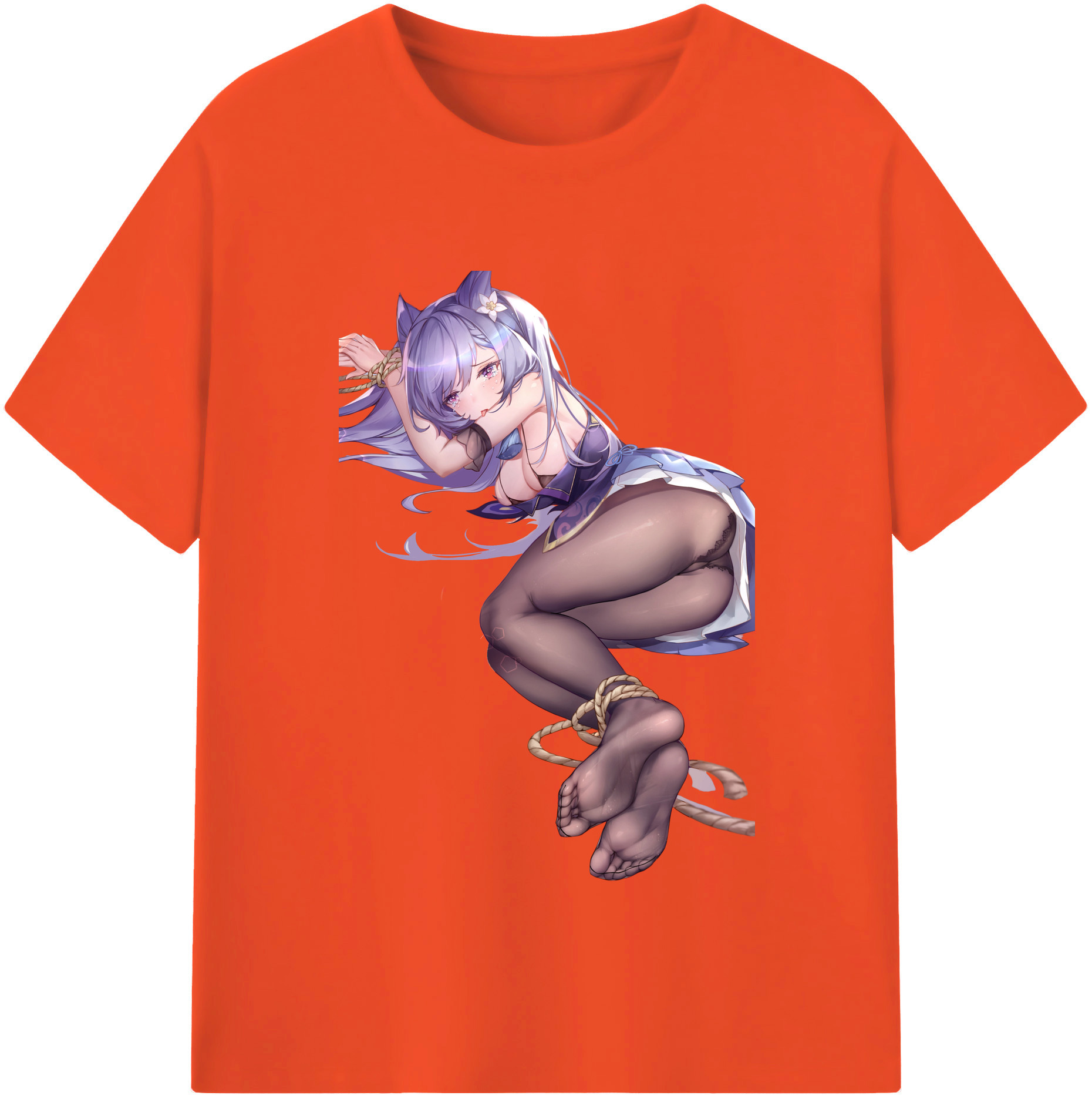 げんし神 刻晴 こくせい genshin Kokusei 綿100％半袖Tシャツ（フロントプリント）