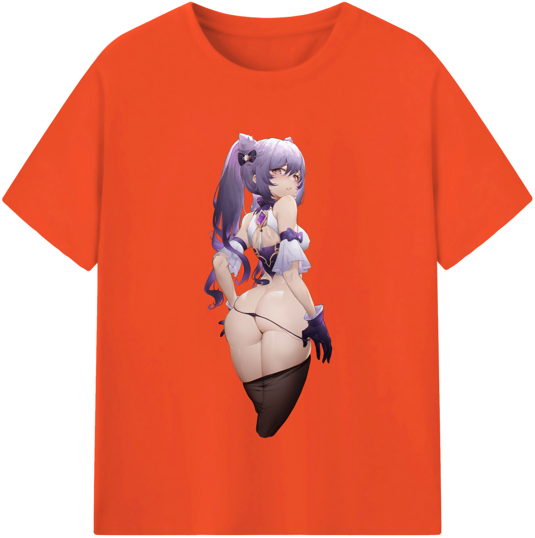 げんし神 刻晴 こくせい genshin Kokusei 綿100％半袖Tシャツ（フロントプリント）