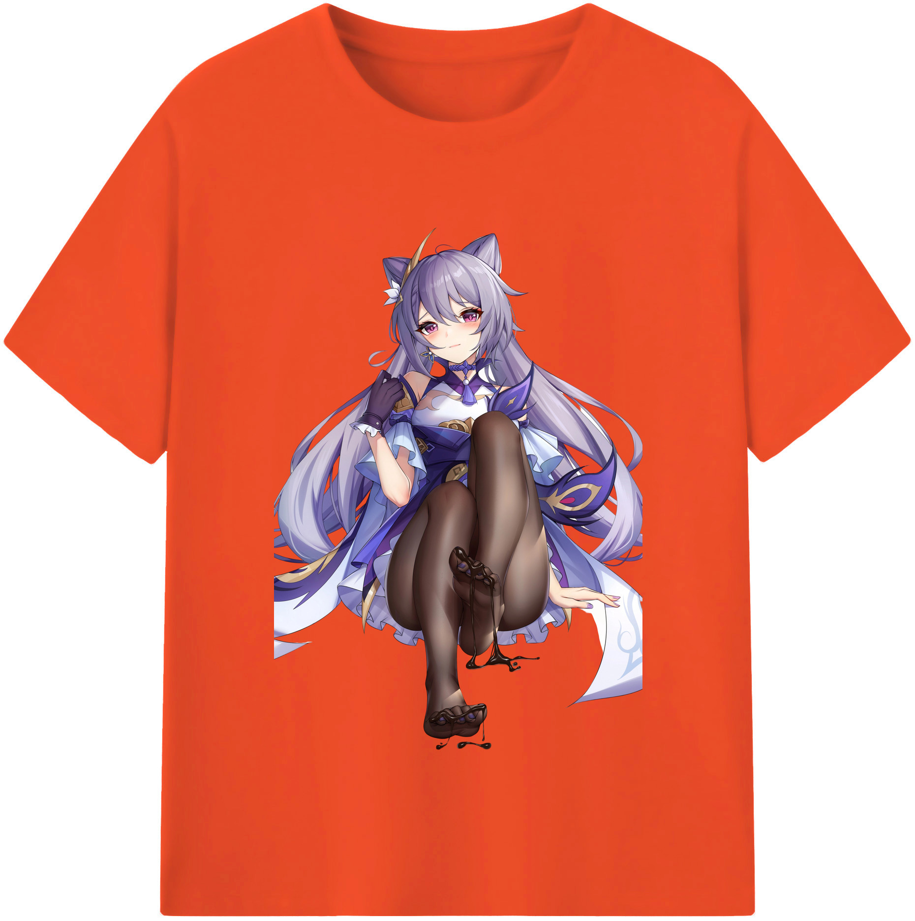 げんし神 刻晴 こくせい genshin Kokusei 綿100％半袖Tシャツ（フロントプリント）
