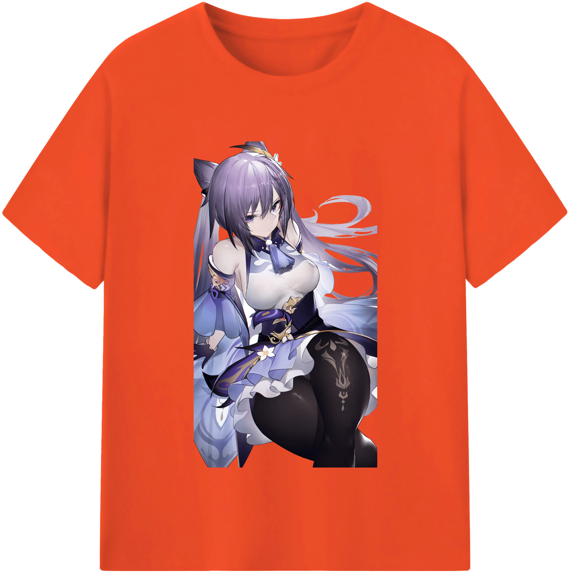 げんし神 刻晴 こくせい genshin Kokusei 綿100％半袖Tシャツ（フロントプリント）