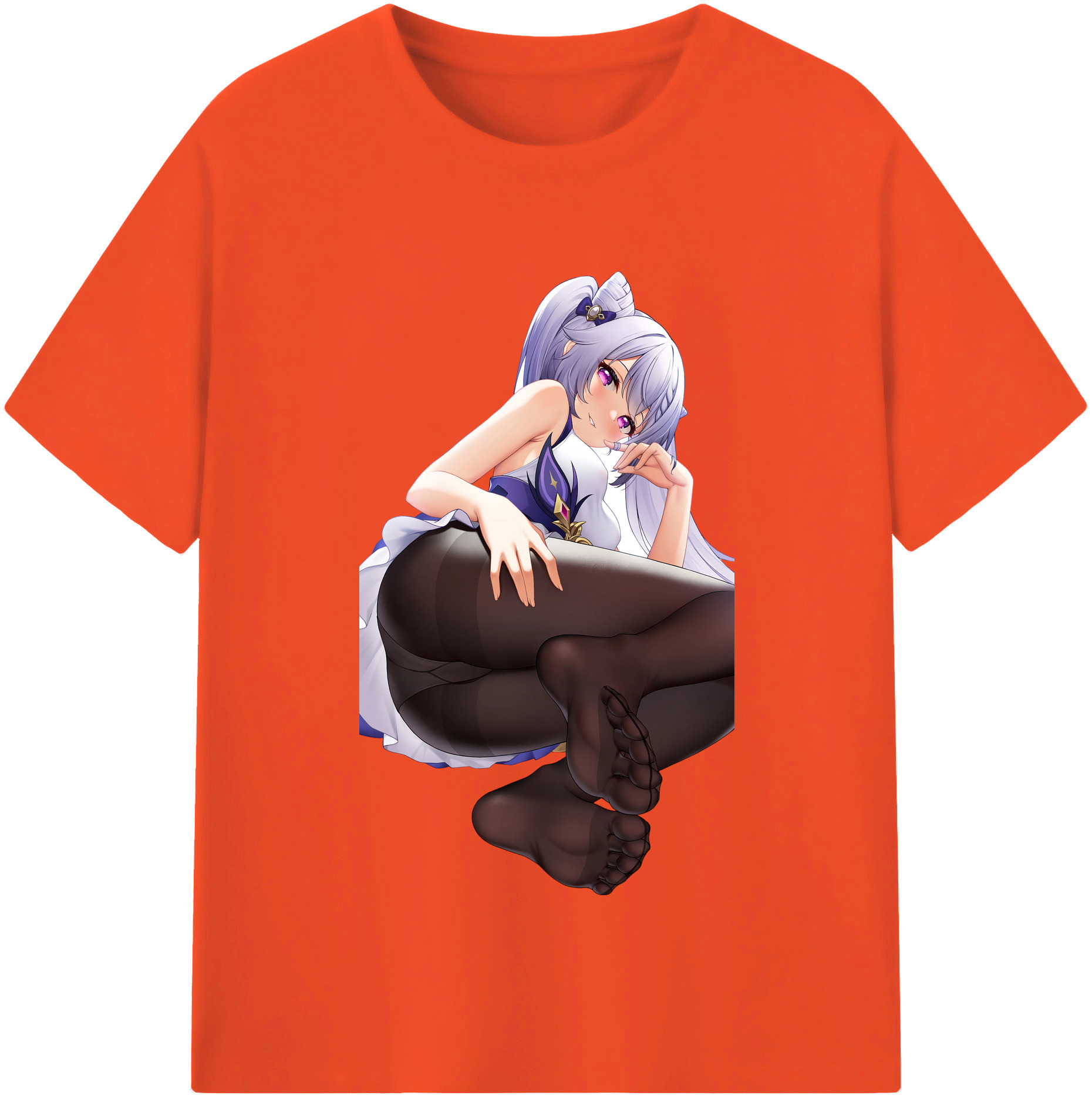 げんし神 刻晴 こくせい genshin Kokusei 綿100％半袖Tシャツ（フロントプリント）
