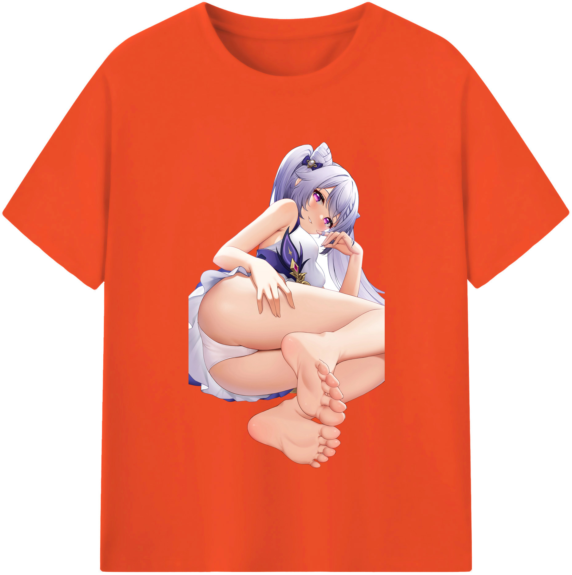 げんし神 刻晴 こくせい genshin Kokusei 綿100％半袖Tシャツ（フロントプリント）