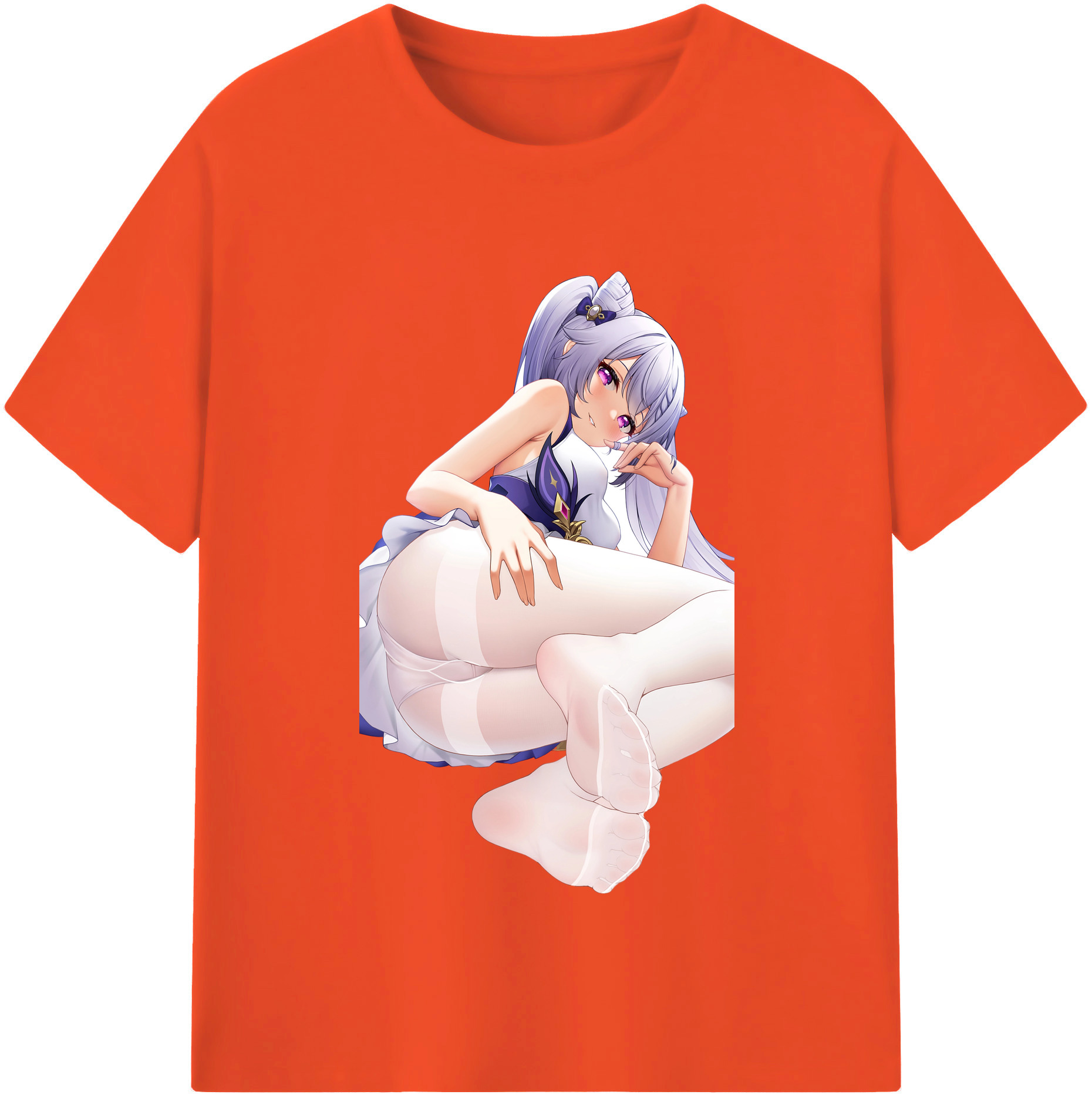 げんし神 刻晴 こくせい genshin Kokusei 綿100％半袖Tシャツ（フロントプリント）