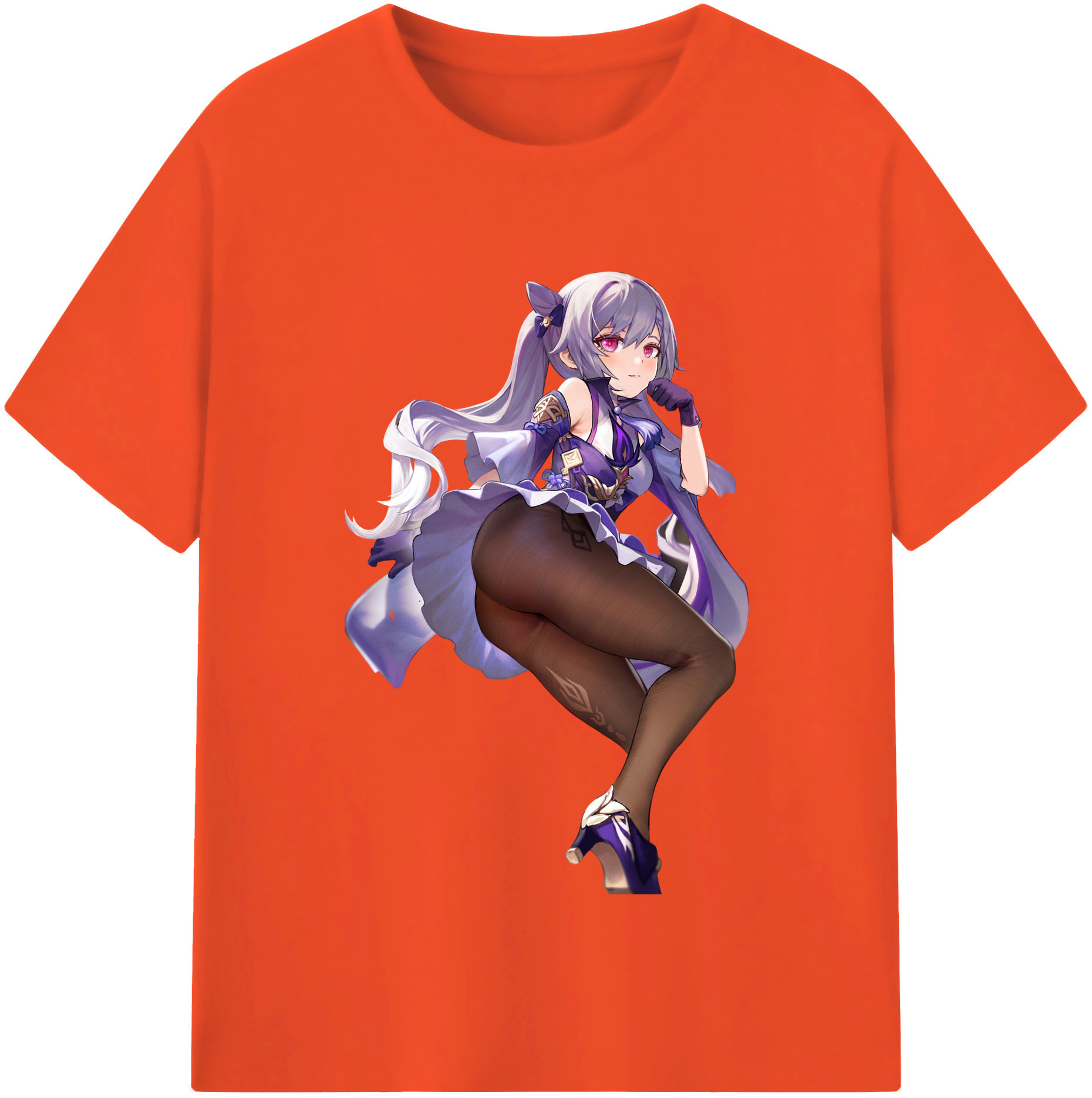 げんし神 刻晴 こくせい genshin Kokusei 綿100％半袖Tシャツ（フロントプリント）