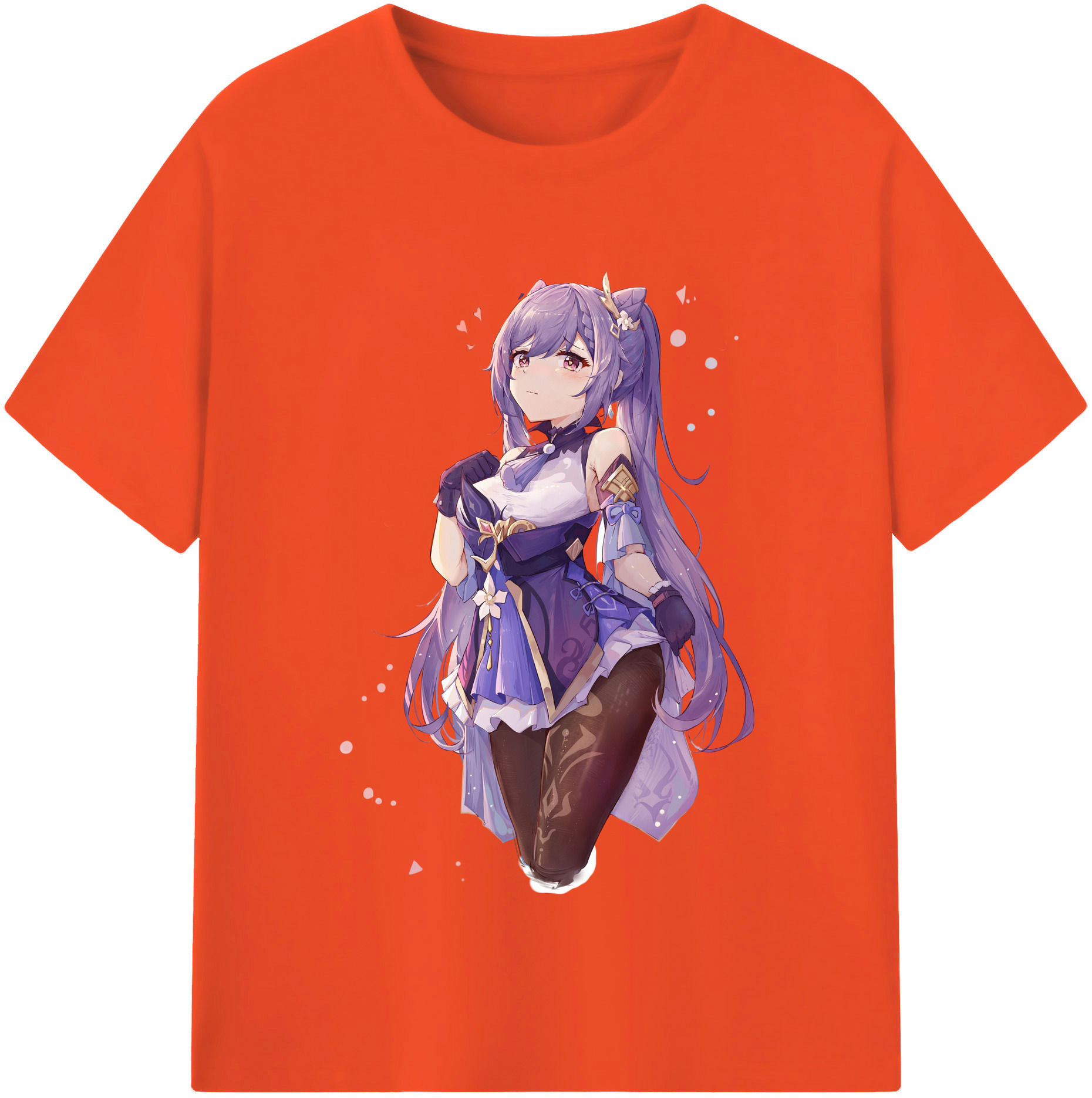 げんし神 刻晴 こくせい genshin Kokusei 綿100％半袖Tシャツ（フロントプリント）