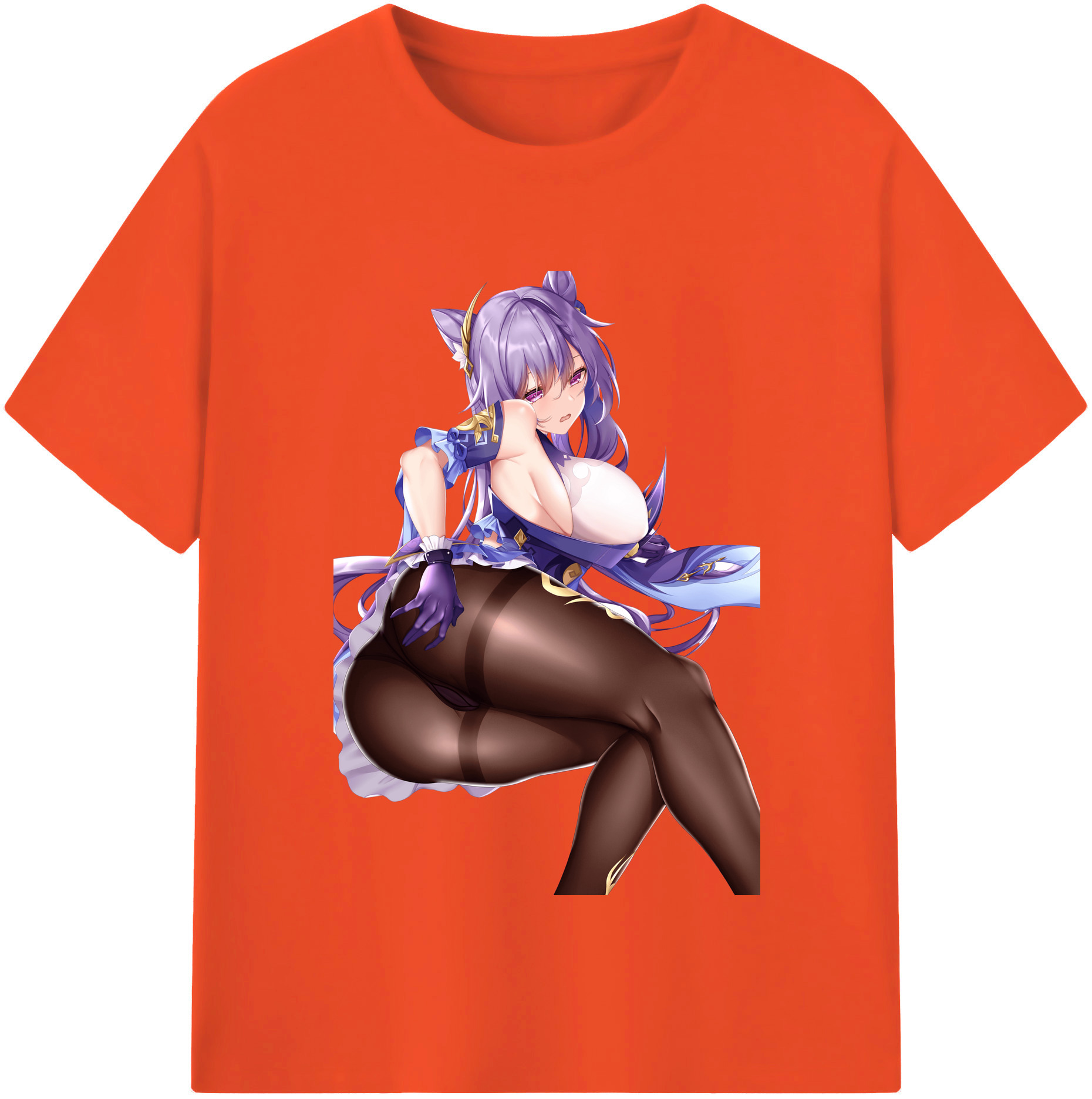 げんし神 刻晴 こくせい genshin Kokusei 綿100％半袖Tシャツ（フロントプリント）