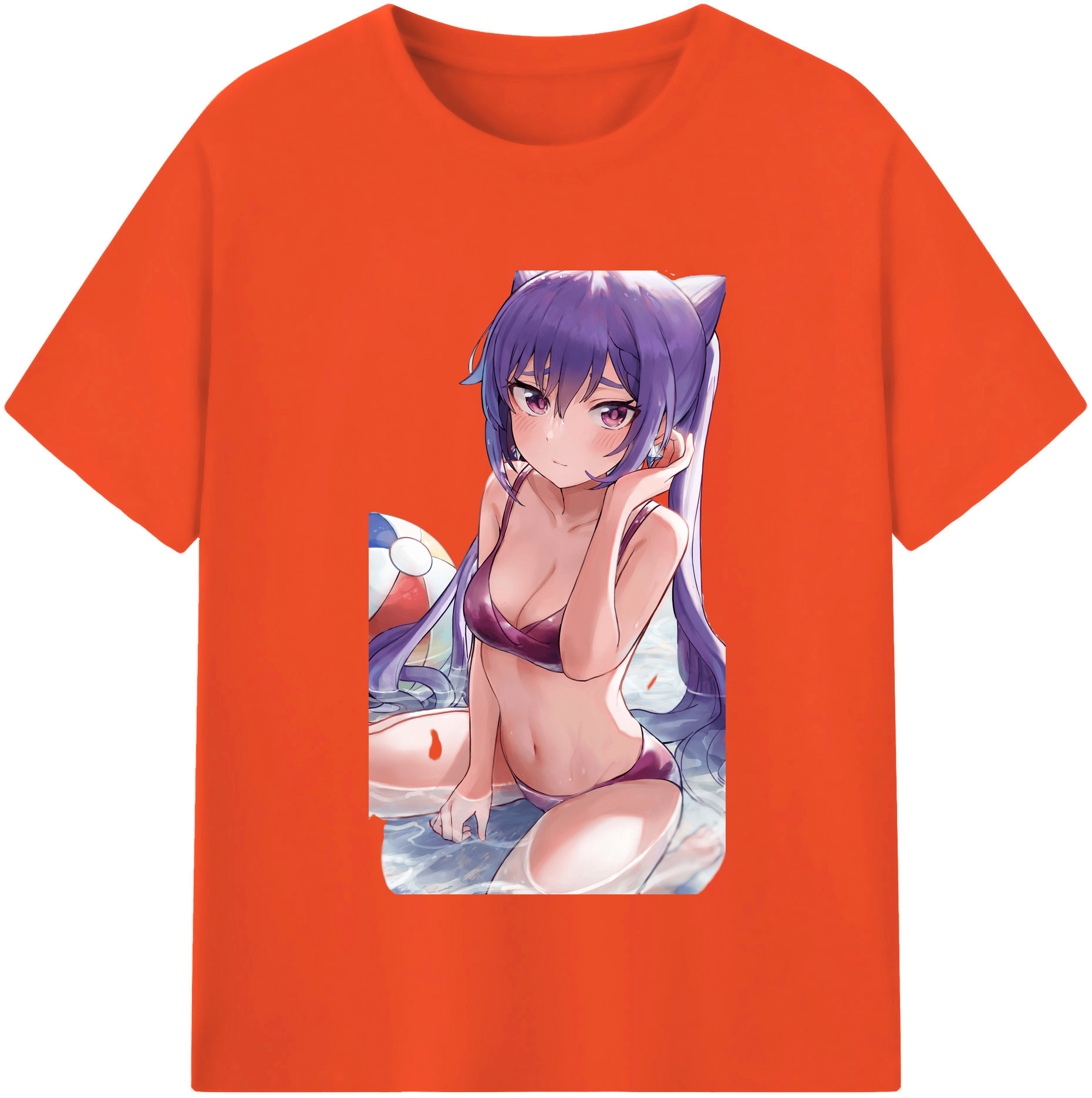げんし神 刻晴 こくせい genshin Kokusei 綿100％半袖Tシャツ（フロントプリント）