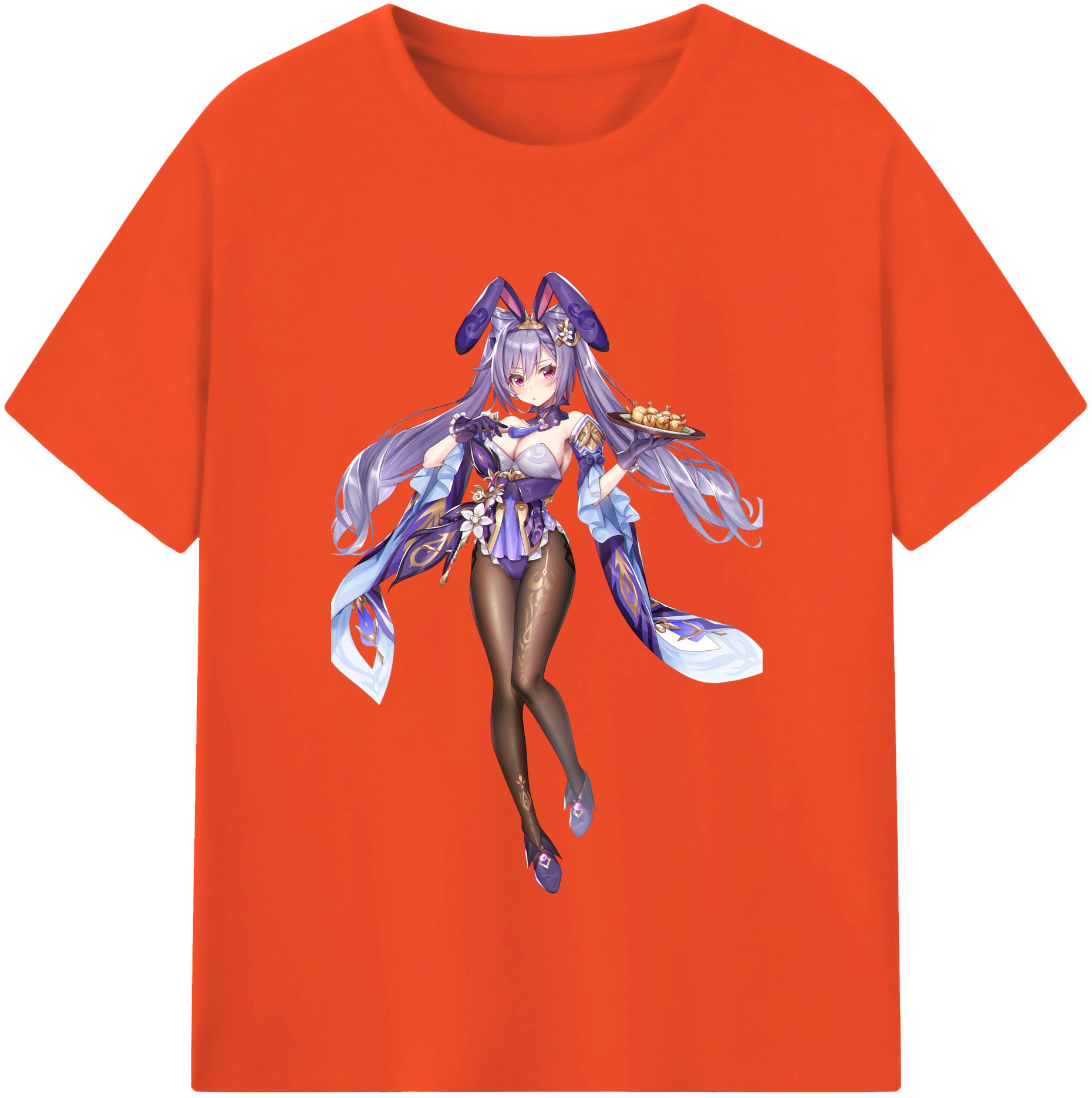 げんし神 刻晴 こくせい genshin Kokusei 綿100％半袖Tシャツ（フロントプリント）