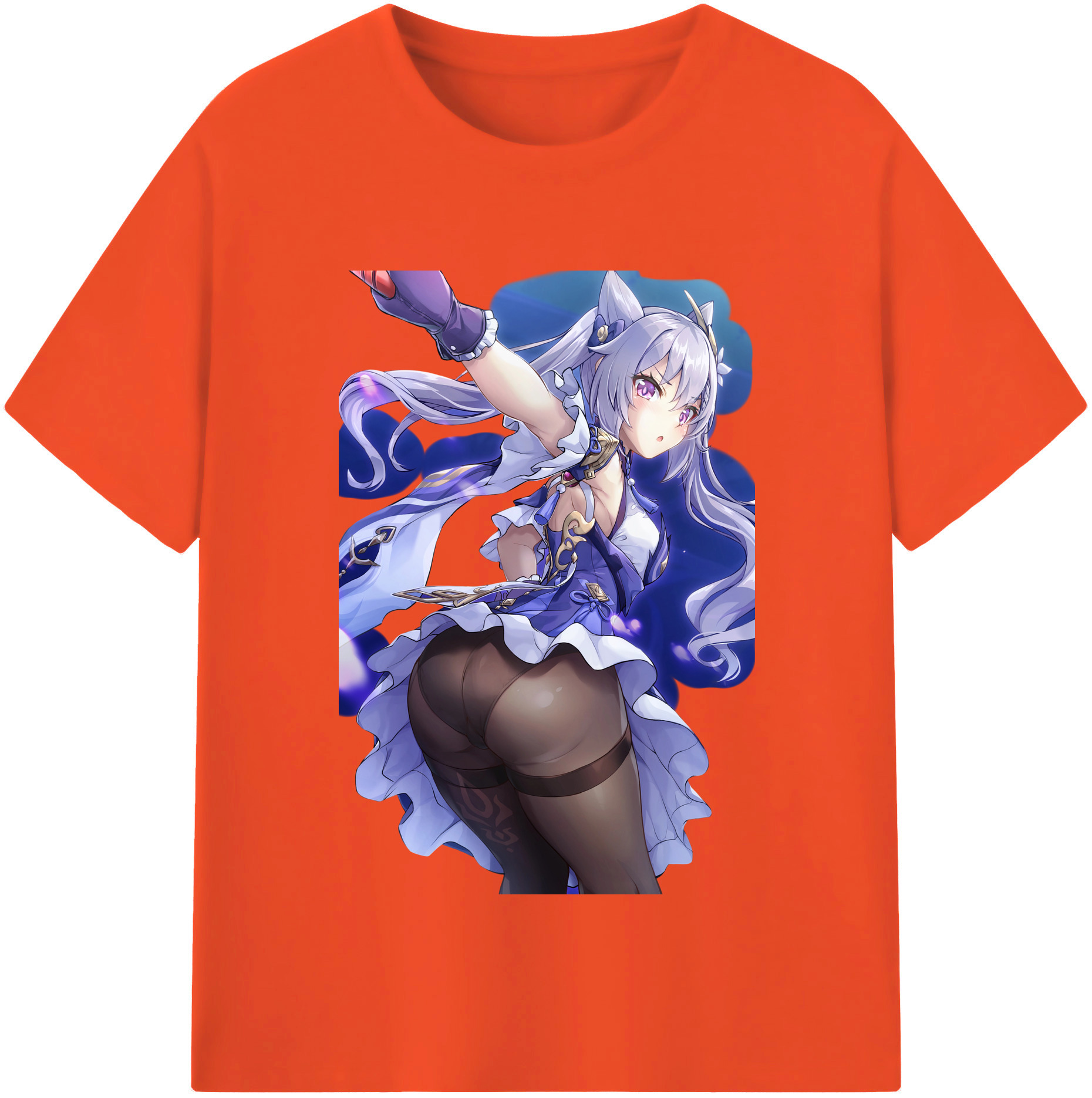 げんし神 刻晴 こくせい genshin Kokusei 綿100％半袖Tシャツ（フロントプリント）