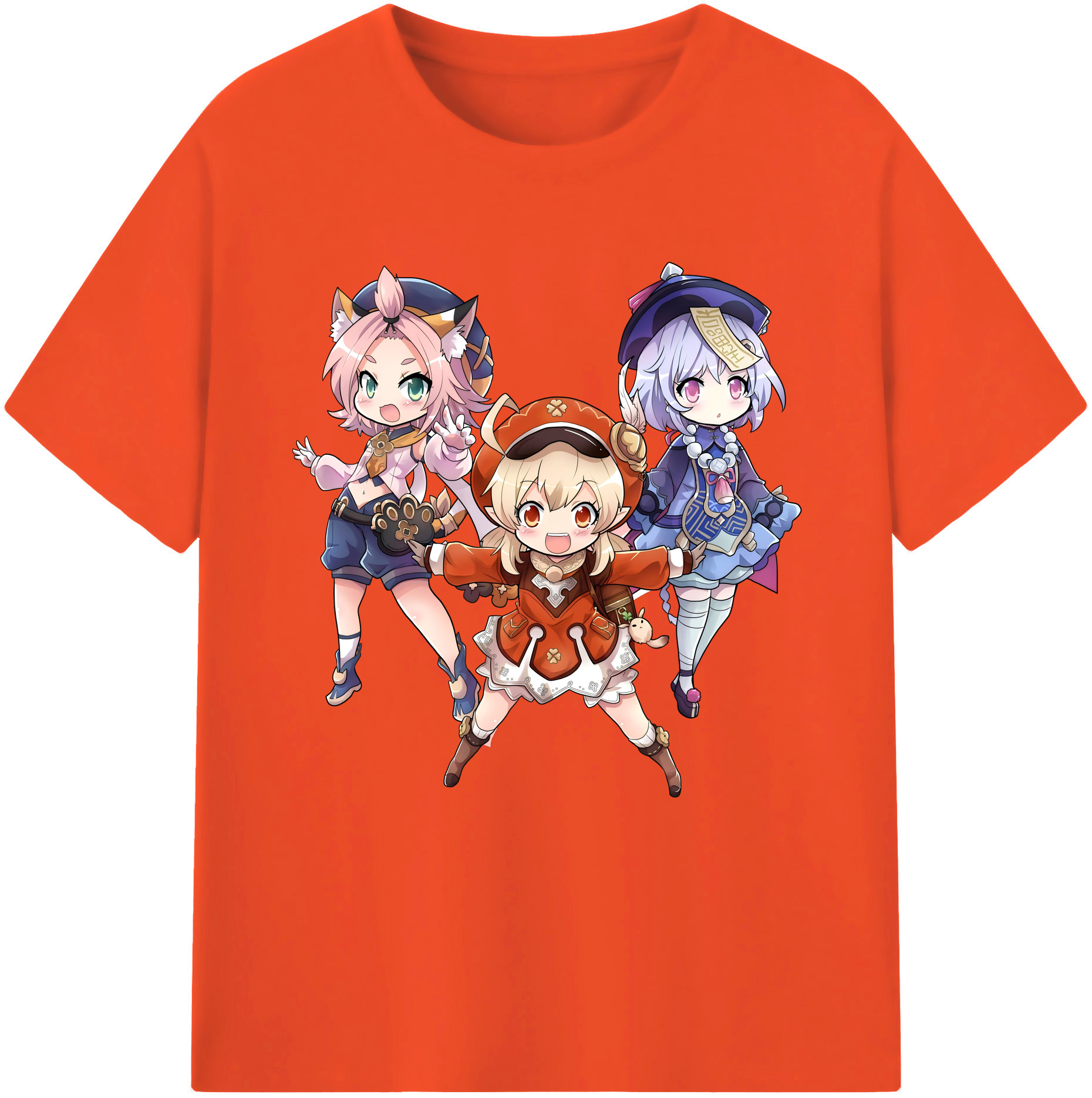 げんし神 七七 なな  genshin Nana 綿100％半袖Tシャツ（フロントプリント）