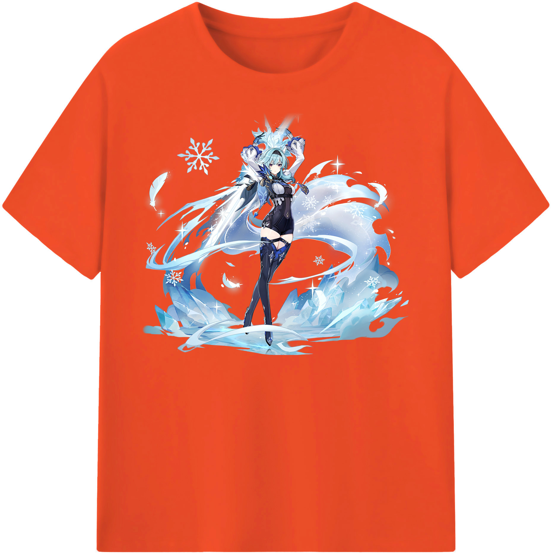 げんし神 优菈 ゆうら genshin Yūra 綿100％半袖Tシャツ（フロントプリント）