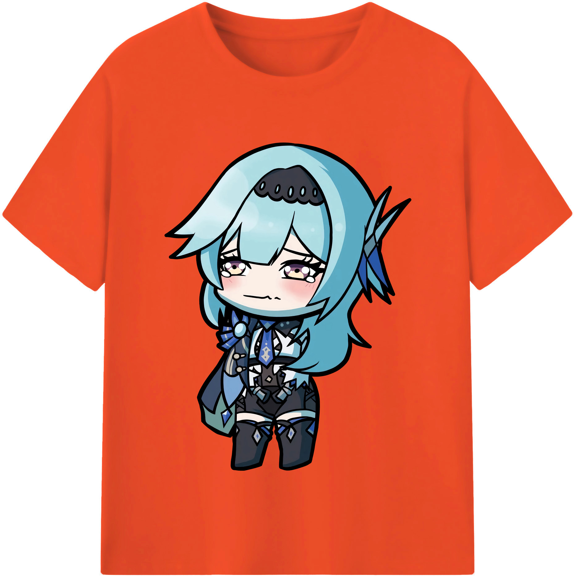 げんし神 优菈 ゆうら genshin Yūra 綿100％半袖Tシャツ（フロントプリント）