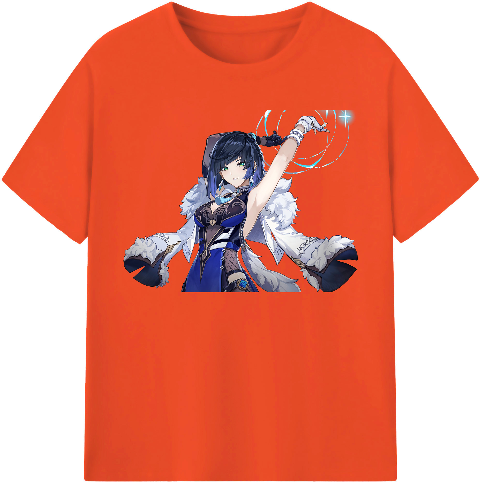 げんし神 夜兰 やらん genshin Yaran 綿100％半袖Tシャツ（フロントプリント）