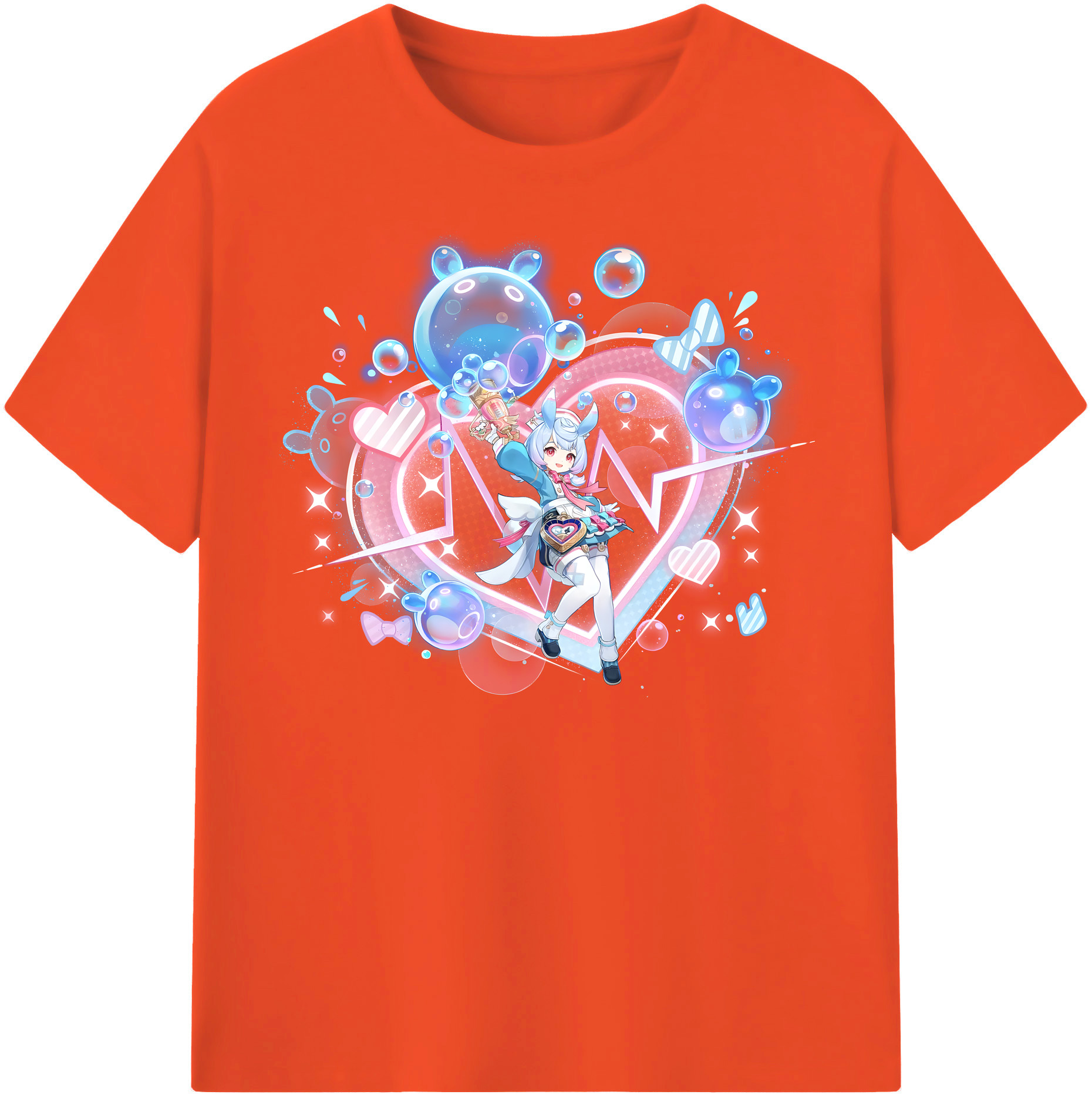 げんし神 シゲウィン genshin Shigewin 綿100％半袖Tシャツ（フロントプリント）