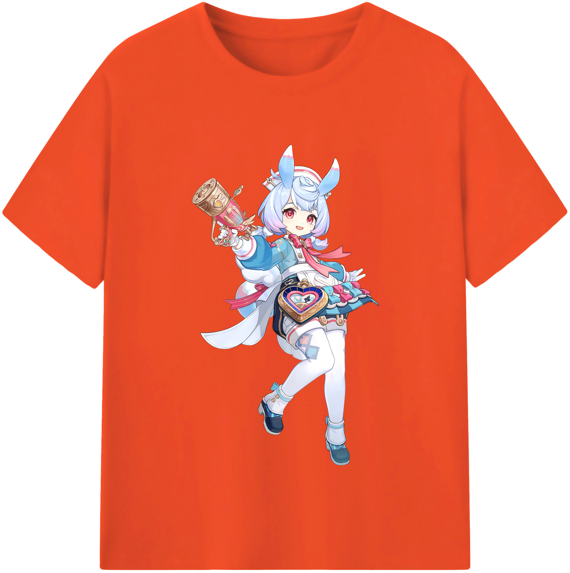 げんし神 シゲウィン genshin Shigewin 綿100％半袖Tシャツ（フロントプリント）