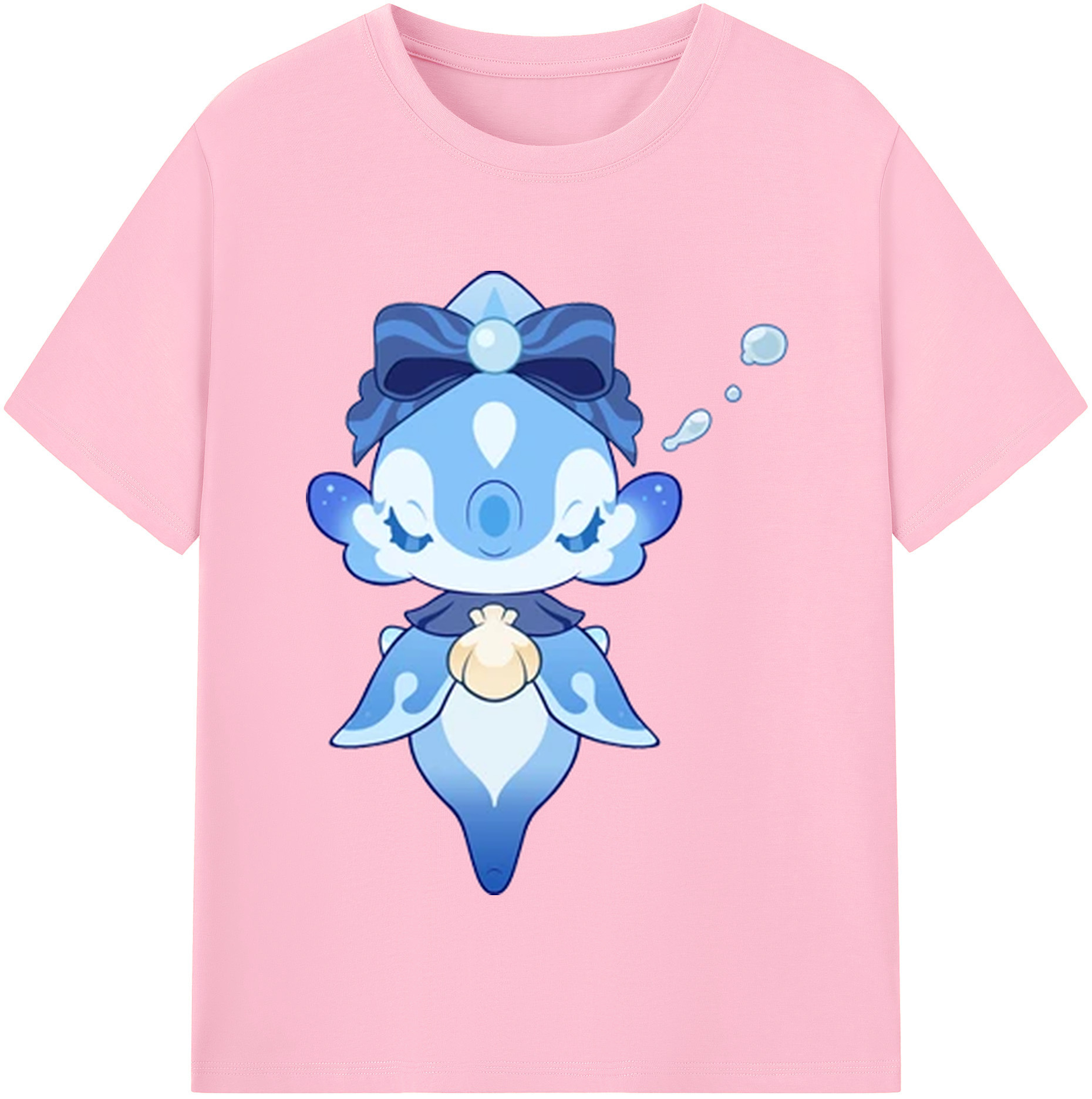 げんし神 フリーナ genshin Furina 綿100％半袖Tシャツ（フロントプリント）