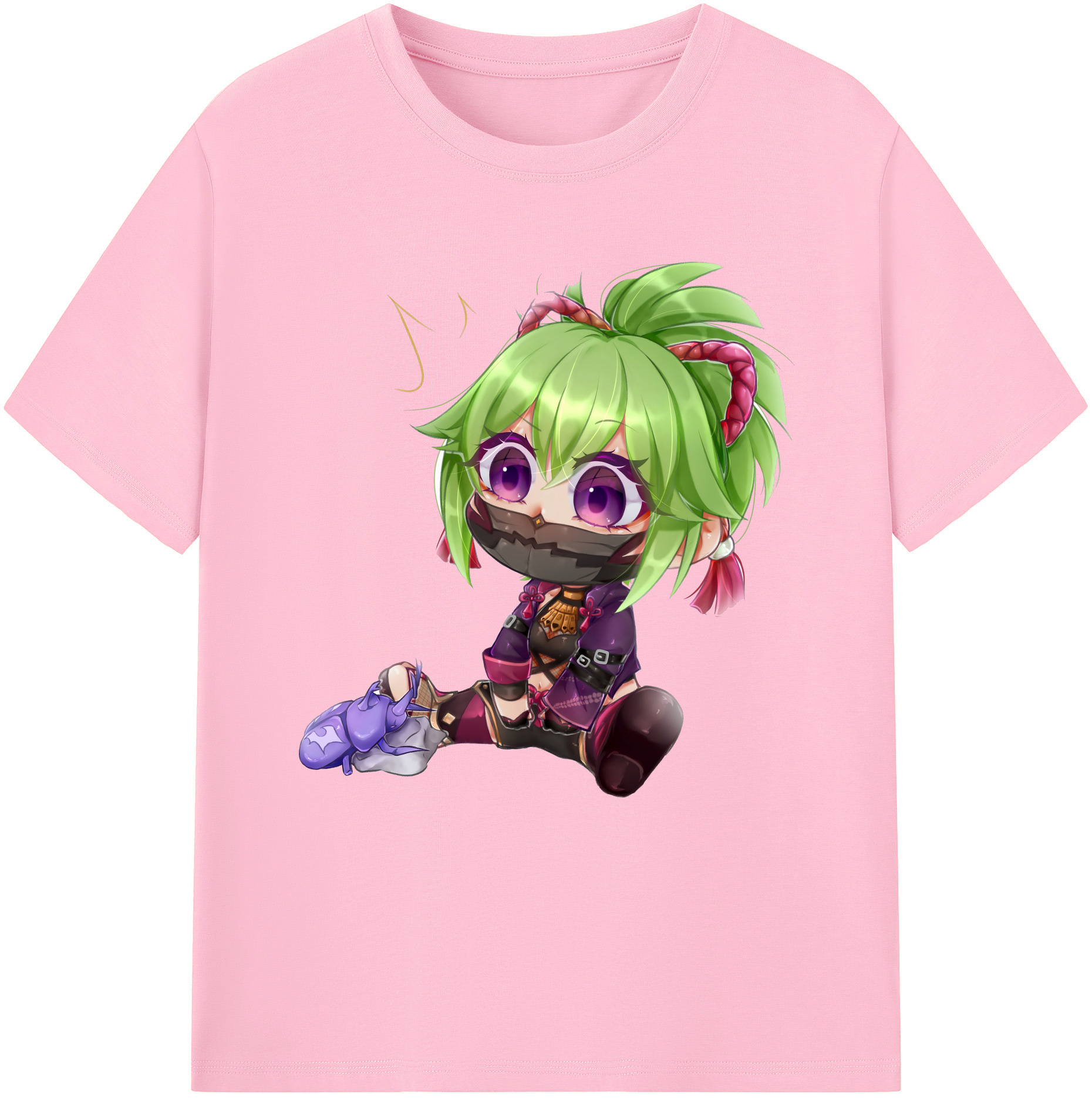 げんし神  久岐忍 くき しのぶ genshin Kuki Shinobu 綿100％半袖Tシャツ（フロントプリント）