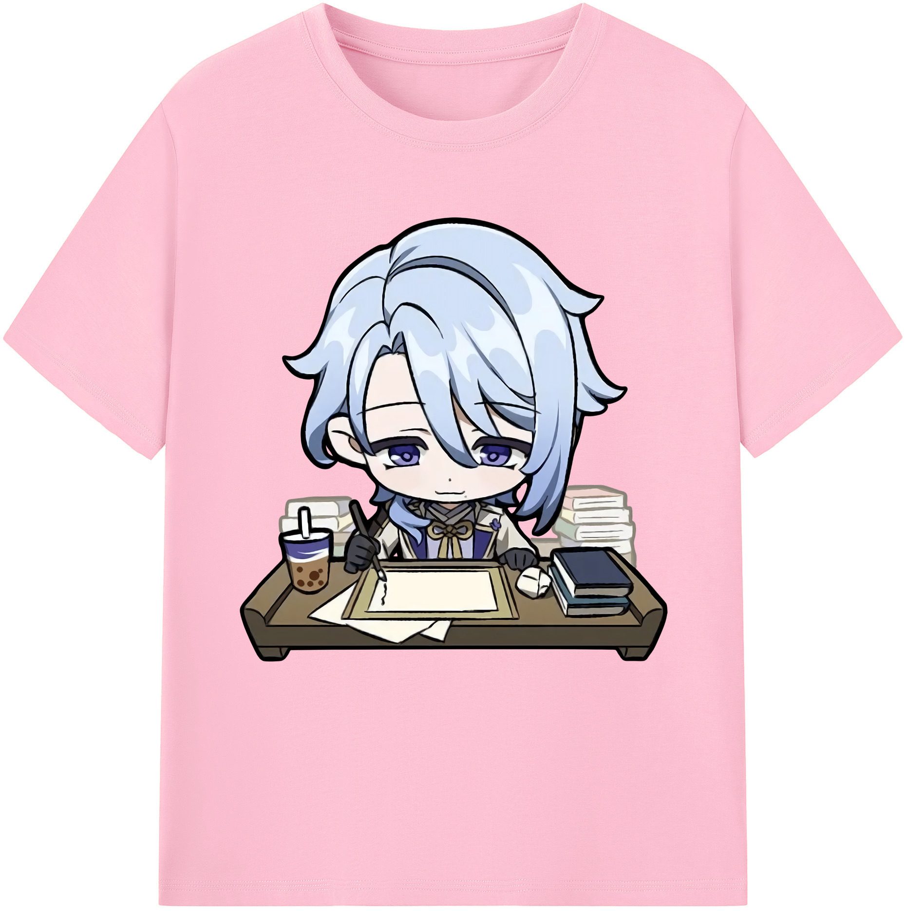 げんし神 神里綾人 かみさとあやと genshin Kamisato Ayato 綿100％半袖Tシャツ（フロントプリント）