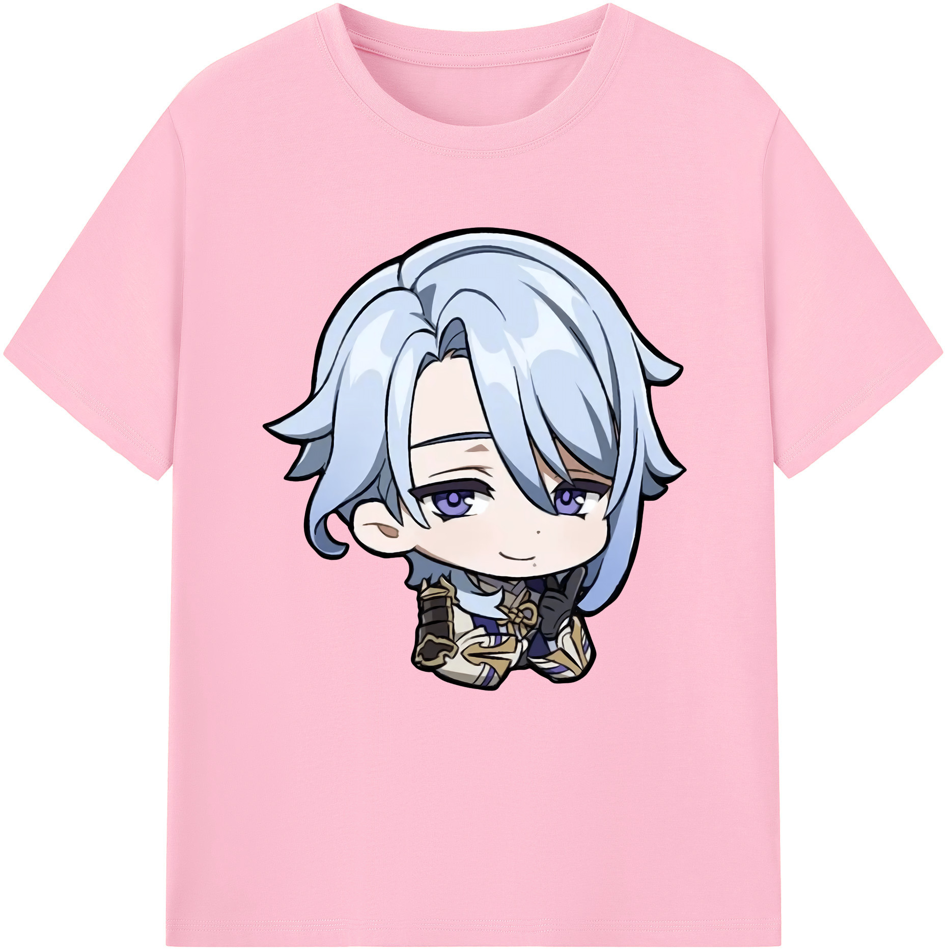 げんし神 神里綾人 かみさとあやと genshin Kamisato Ayato 綿100％半袖Tシャツ（フロントプリント）
