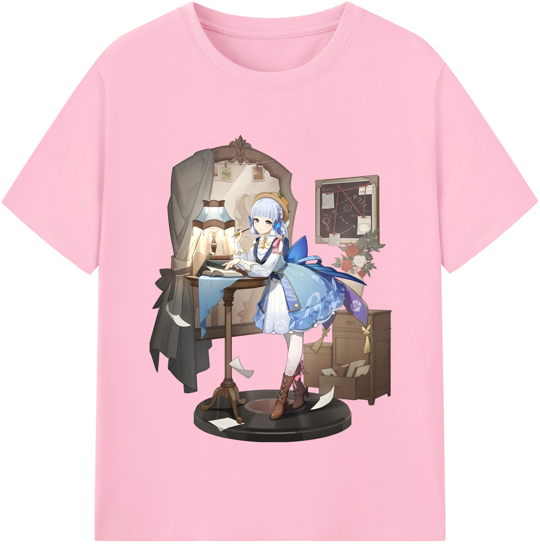 げんし神 神里綾華 神宮寺レン genshin Kamimiya Ren 綿100％半袖Tシャツ（フロントプリント）