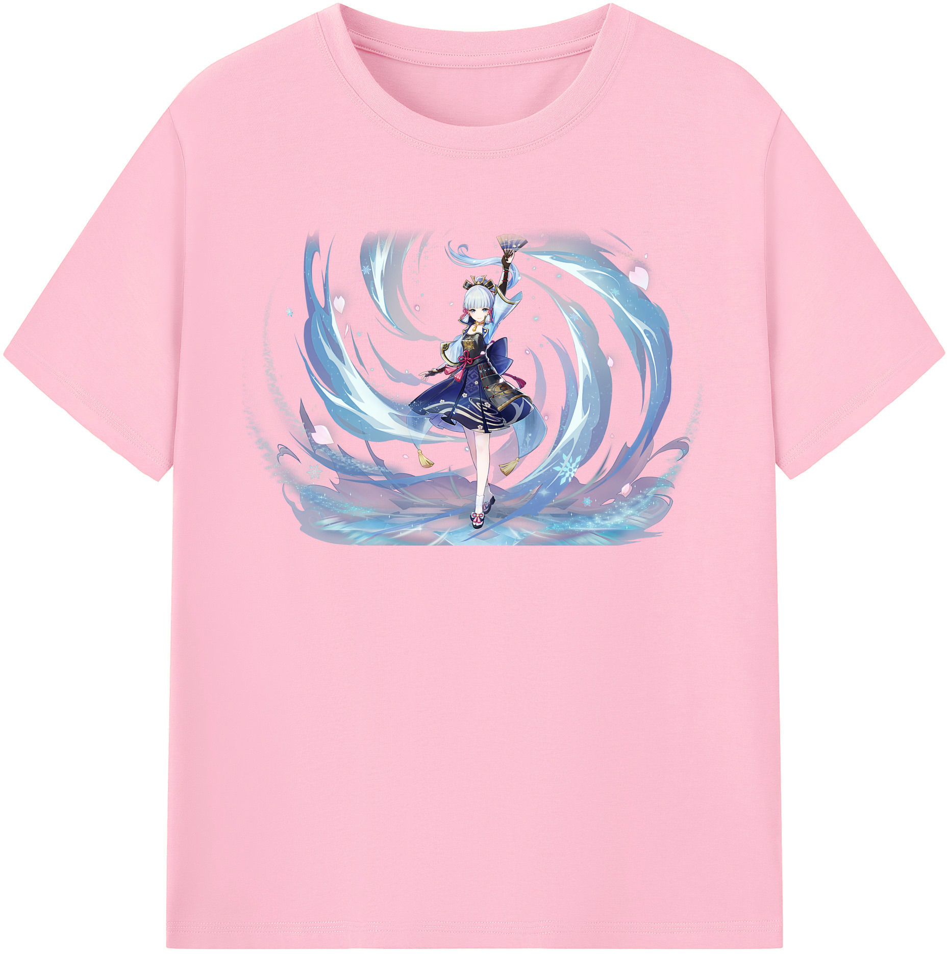 げんし神 神里綾華 神宮寺レン genshin Kamimiya Ren 綿100％半袖Tシャツ（フロントプリント）