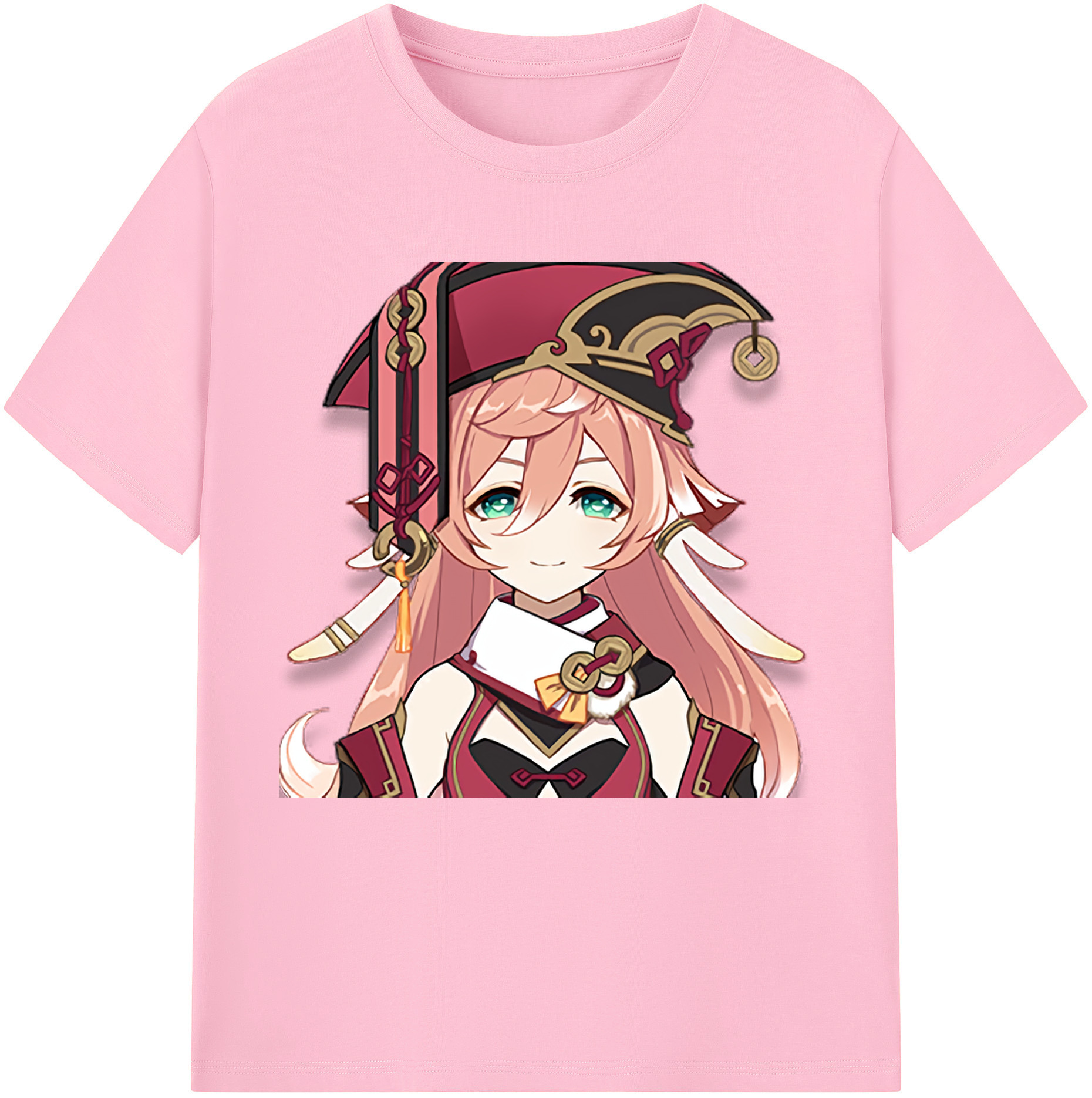 げんし神 ヤンフェイ genshin Yanfei 綿100％半袖Tシャツ（フロントプリント）
