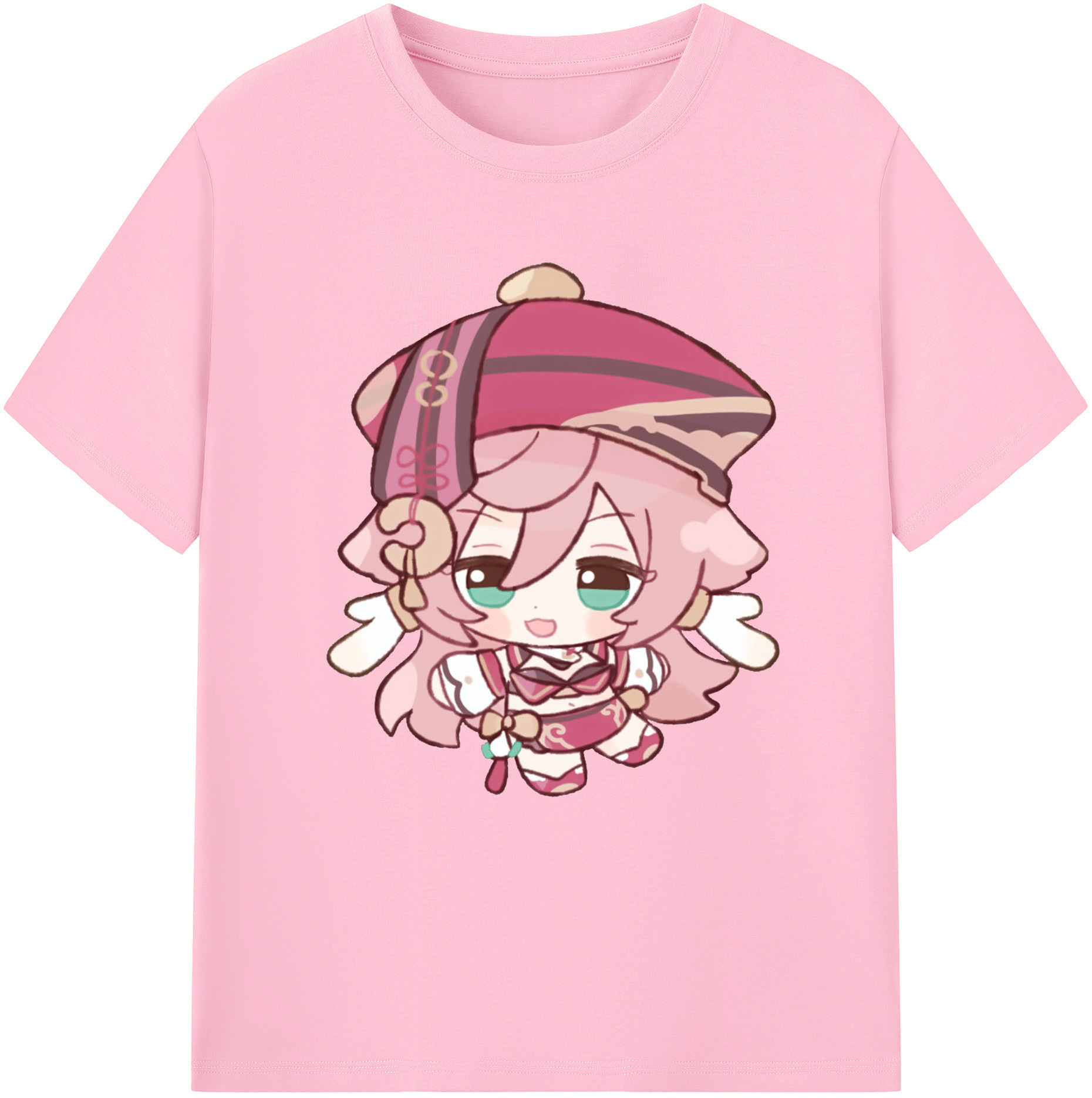 げんし神 ヤンフェイ genshin Yanfei 綿100％半袖Tシャツ（フロントプリント）