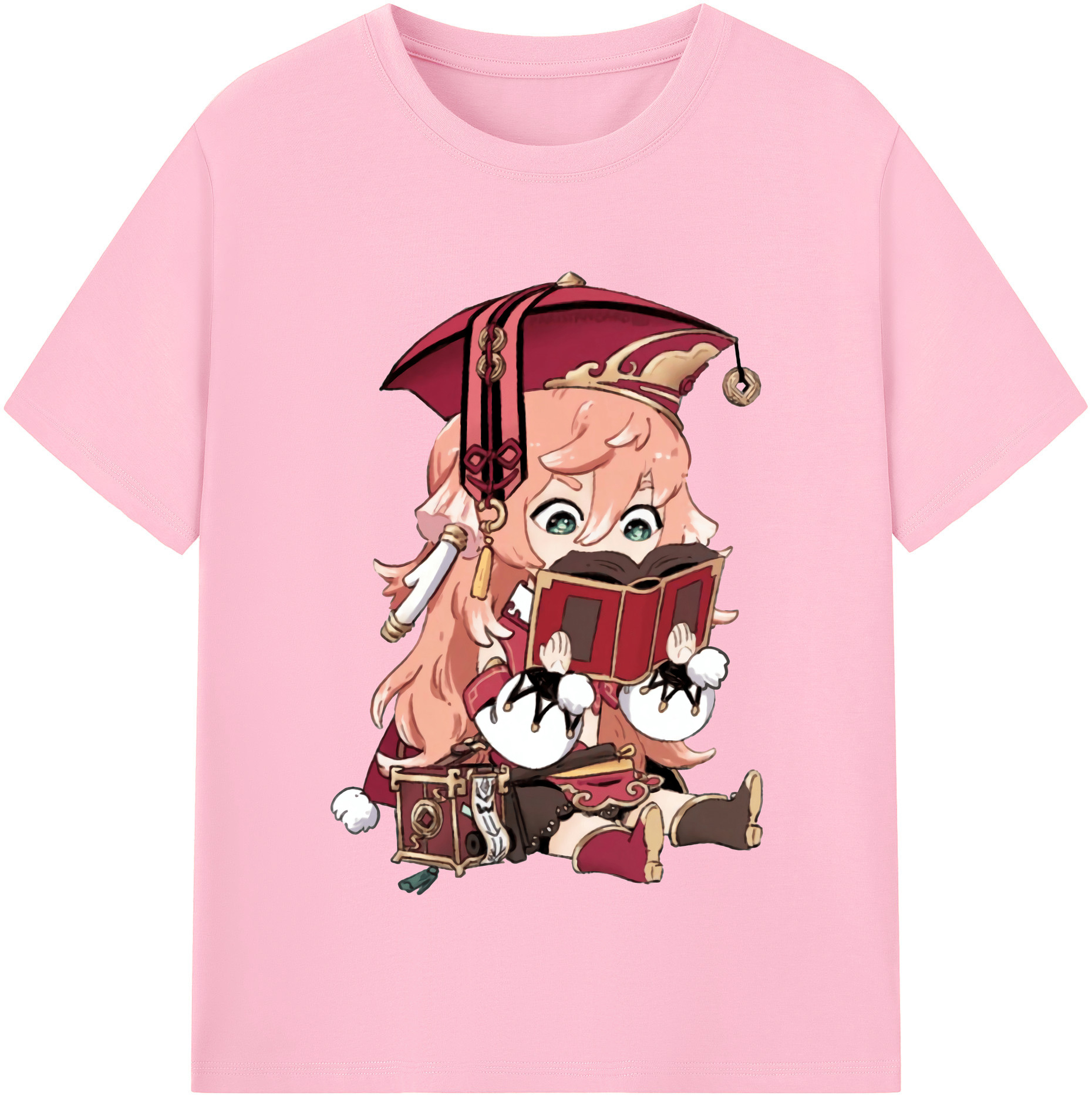 げんし神 ヤンフェイ genshin Yanfei 綿100％半袖Tシャツ（フロントプリント）